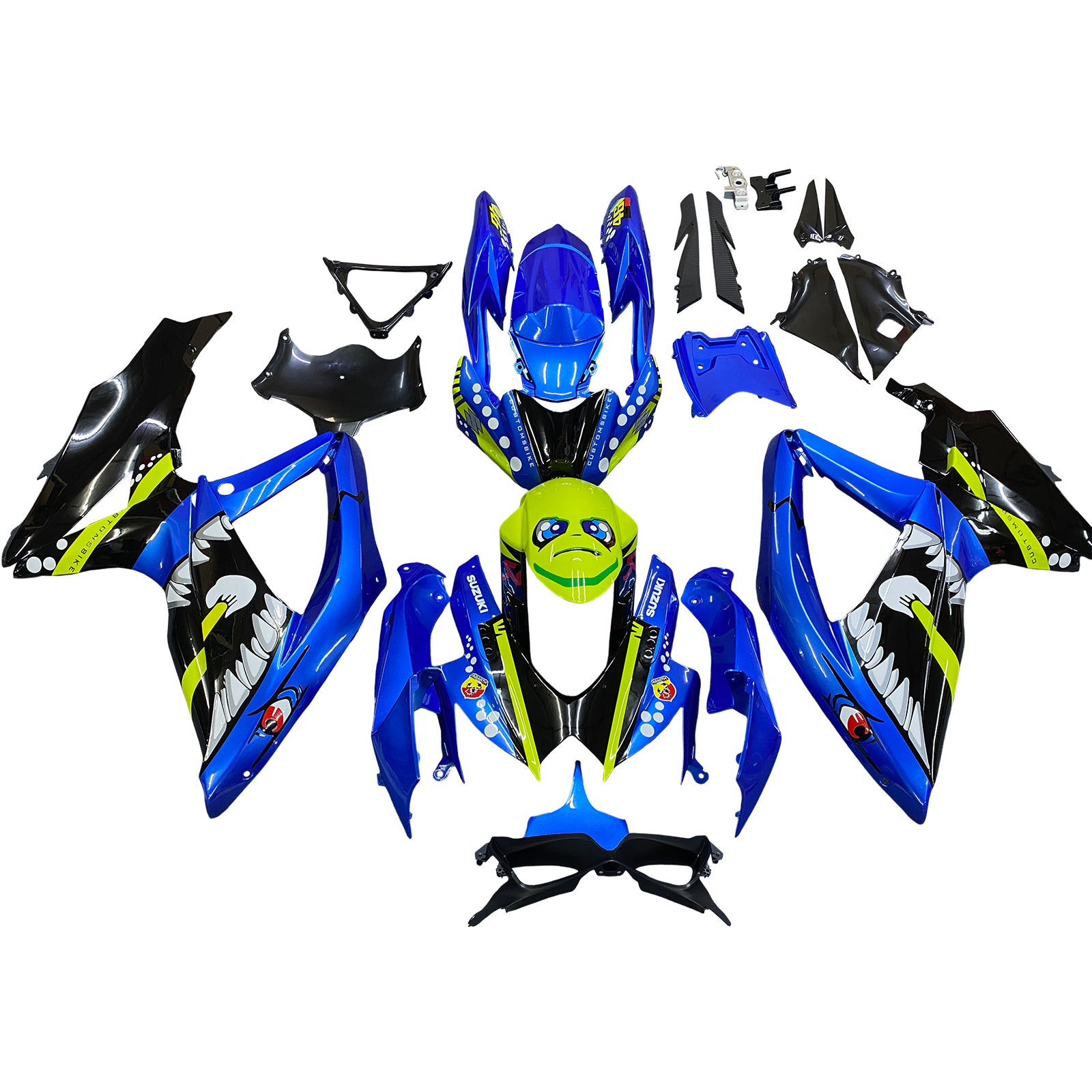 2008-2010 Suzuki GSXR 600/750 K8 Injection Fairing Kit Bodywork Plastic ABS