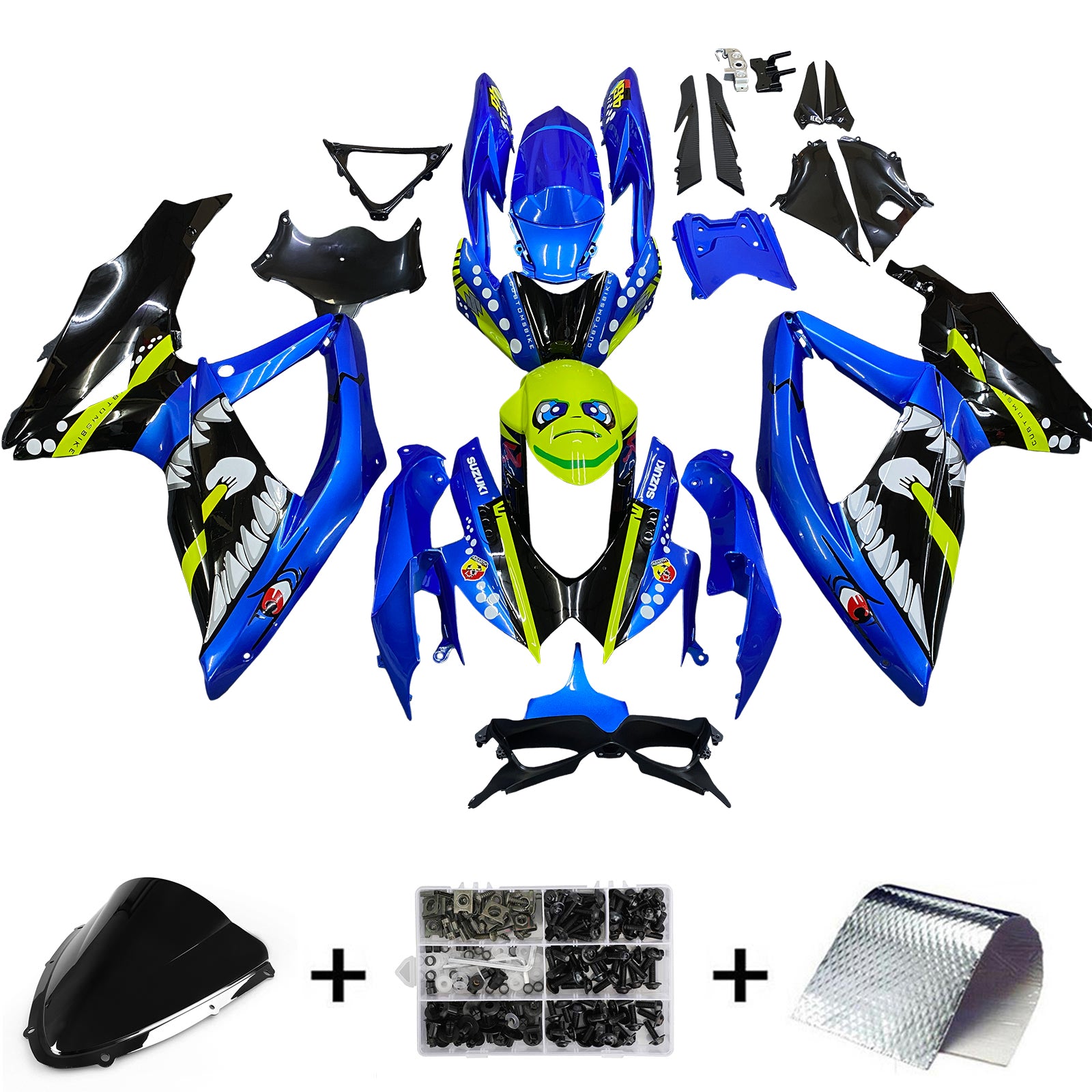 2008-2010 Suzuki GSXR 600/750 K8 Injection Fairing Kit Bodywork Plastic ABS