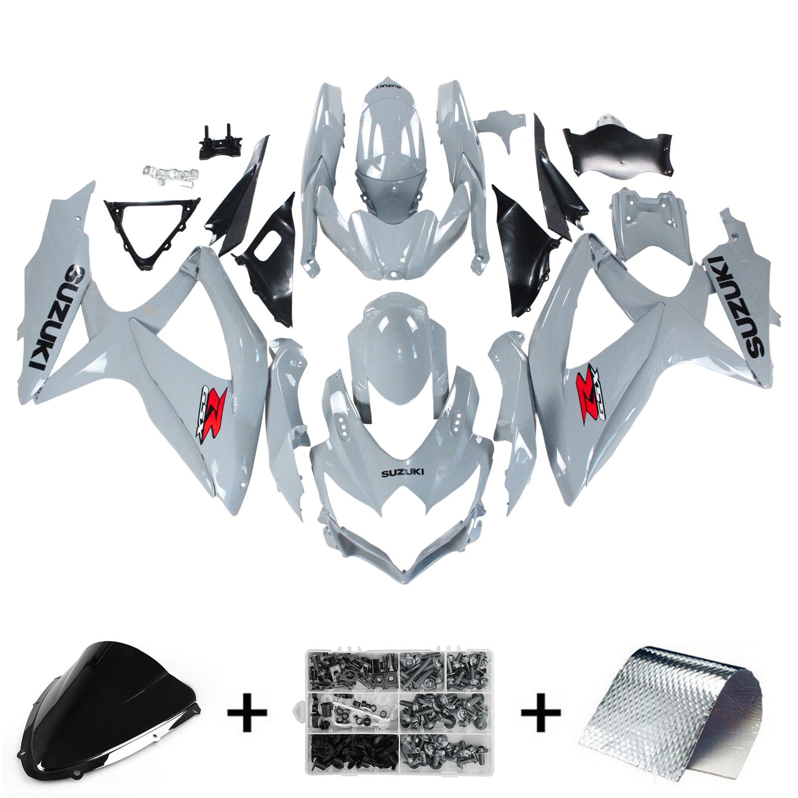 2008-2010 Suzuki GSXR 600/750 K8 Amotopart Injection Fairing Kit Bodywork Plastic ABS #148