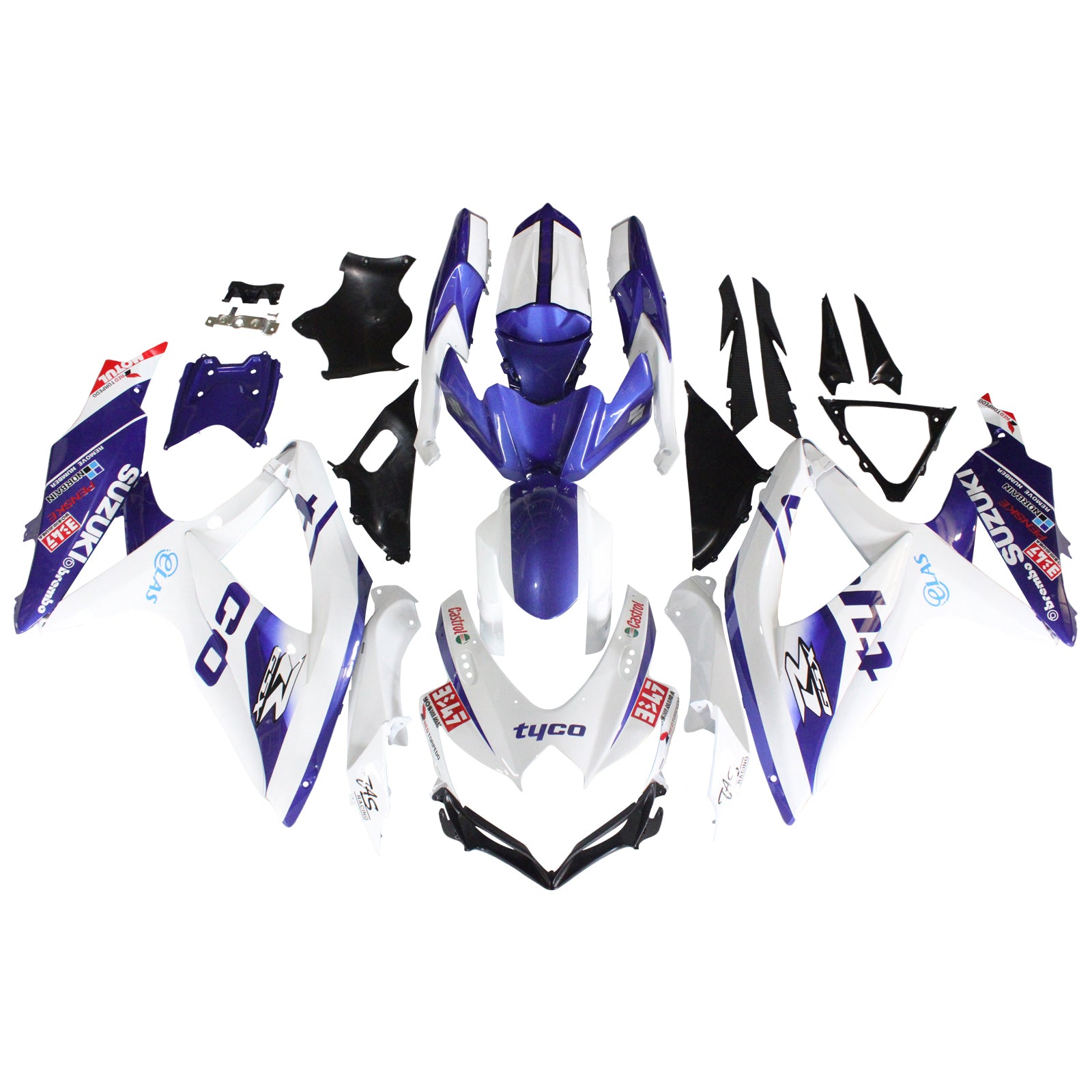 2008-2010 Suzuki GSXR 600/750 K8 Amotopart Injection Fairing Kit Bodywork Plastic ABS #149