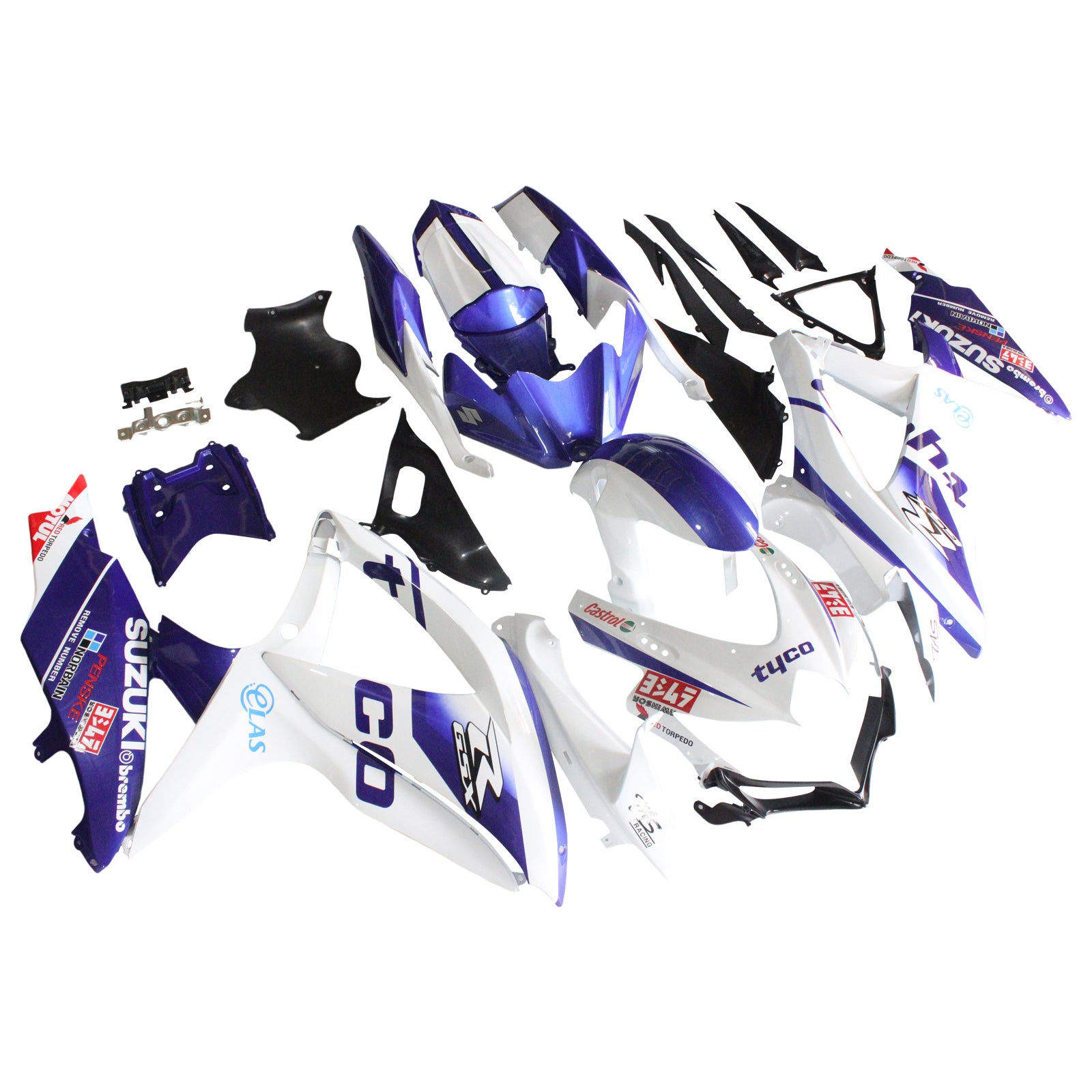 2008-2010 Suzuki GSXR 600/750 K8 Amotopart Injection Fairing Kit Bodywork Plastic ABS #149