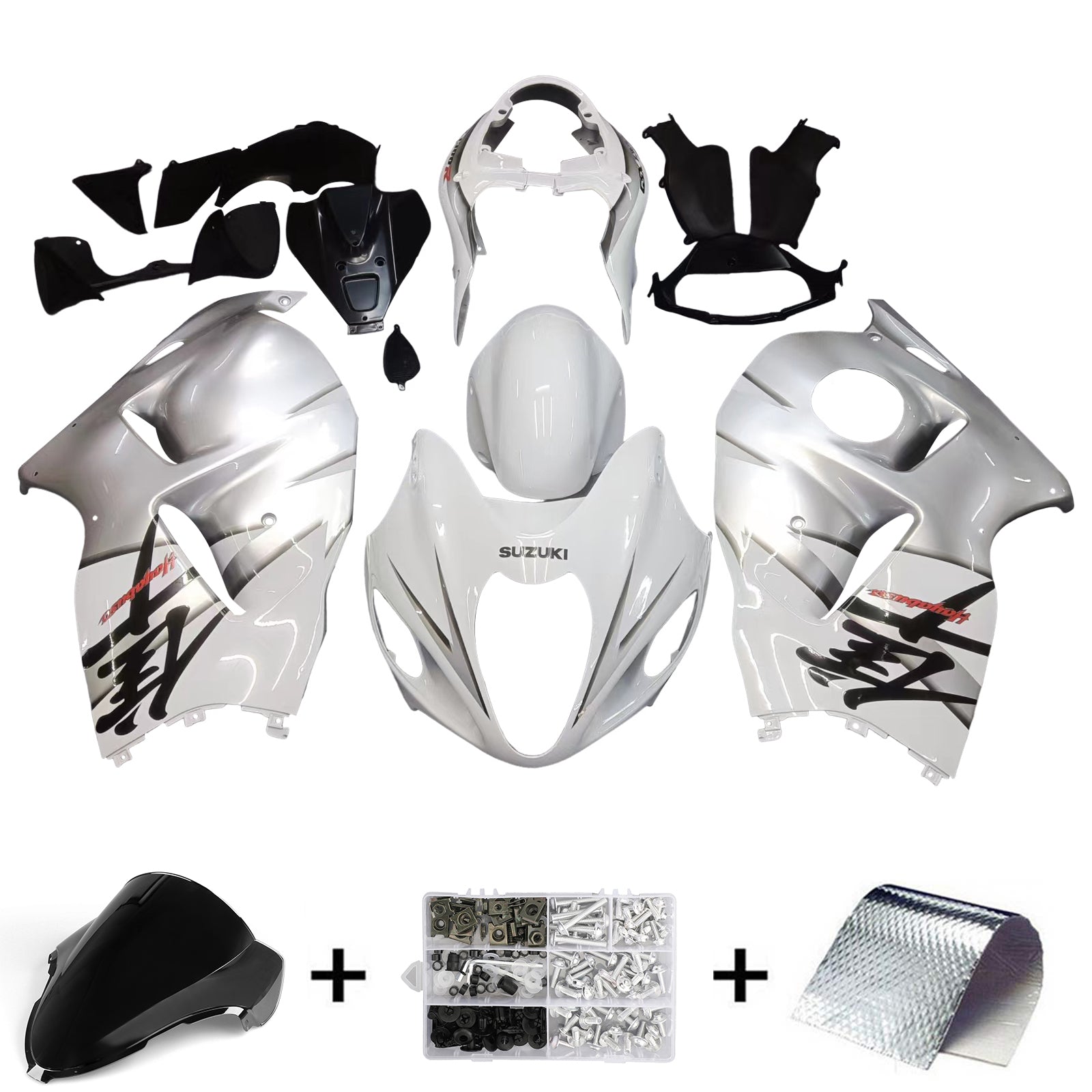 1999-2007 fit Voor Suzuki Hayabusa GSX1300R Injectie Kuip Kit Carrosserie Plastic ABS