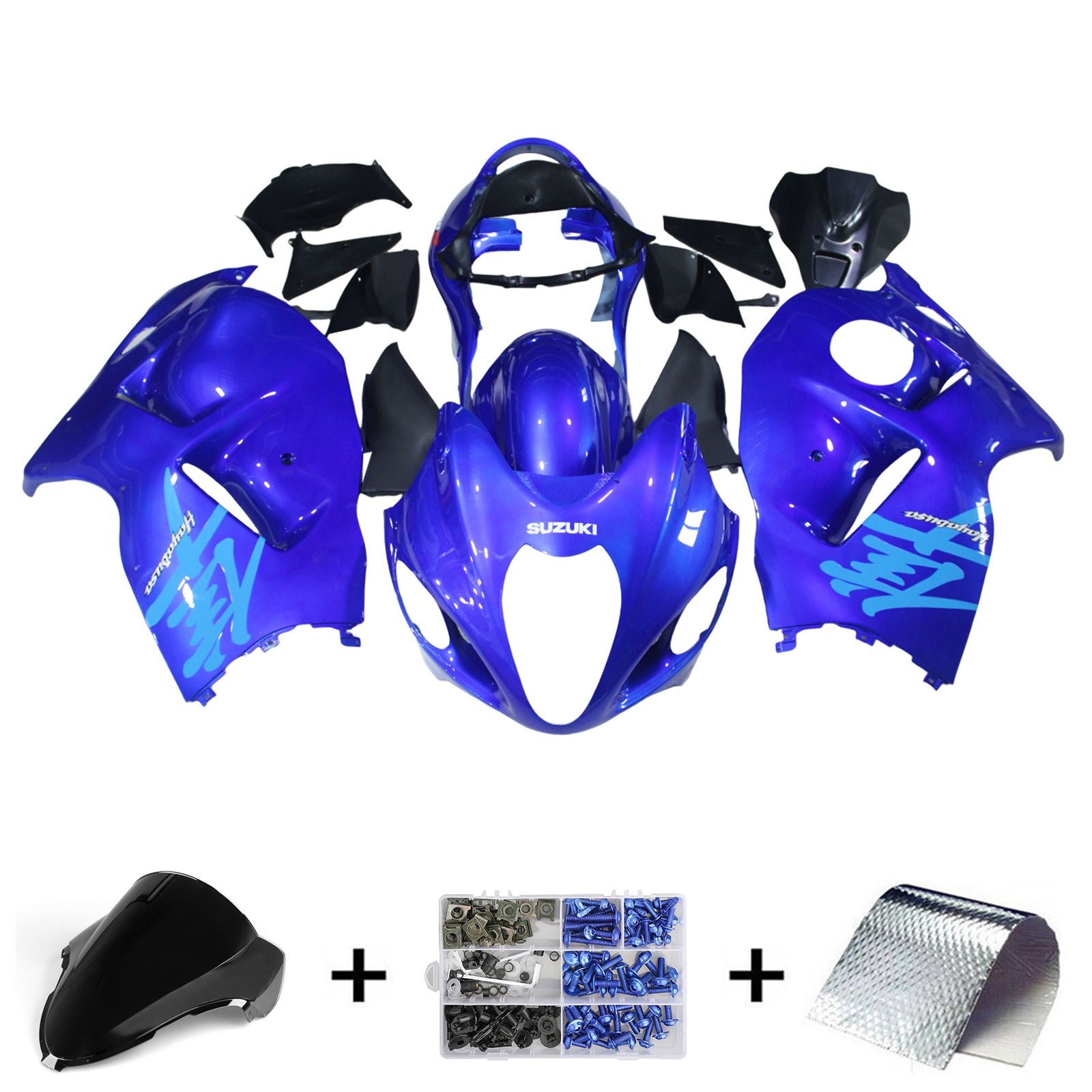 1999-2007 Suzuki Hayabusa GSX1300R Kit de carénage d'injection carrosserie plastique ABS # 138