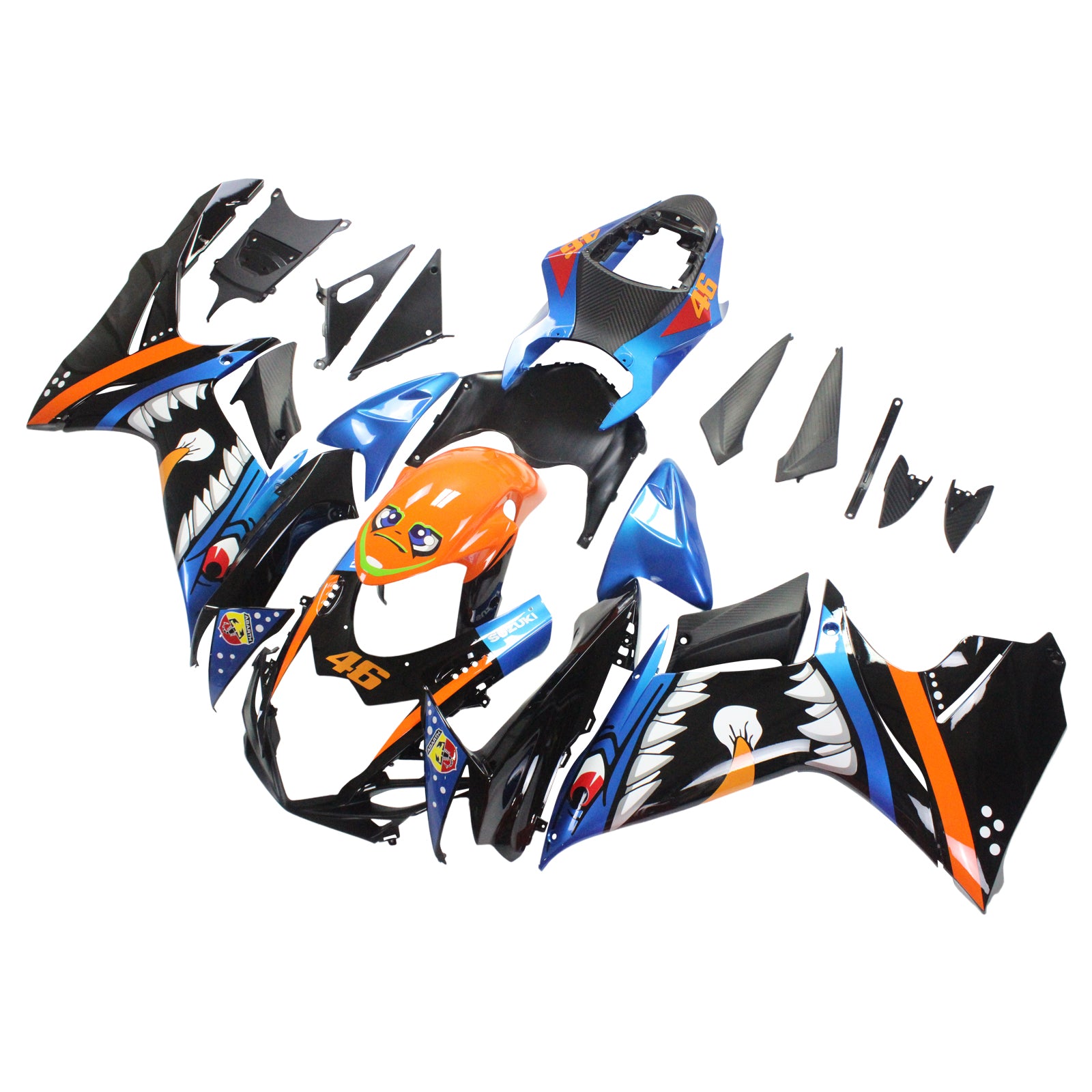 2011-2024 Suzuki GSXR 600/750 K11 Amotopart Injection Fairing Kit Bodywork Plastic ABS #101