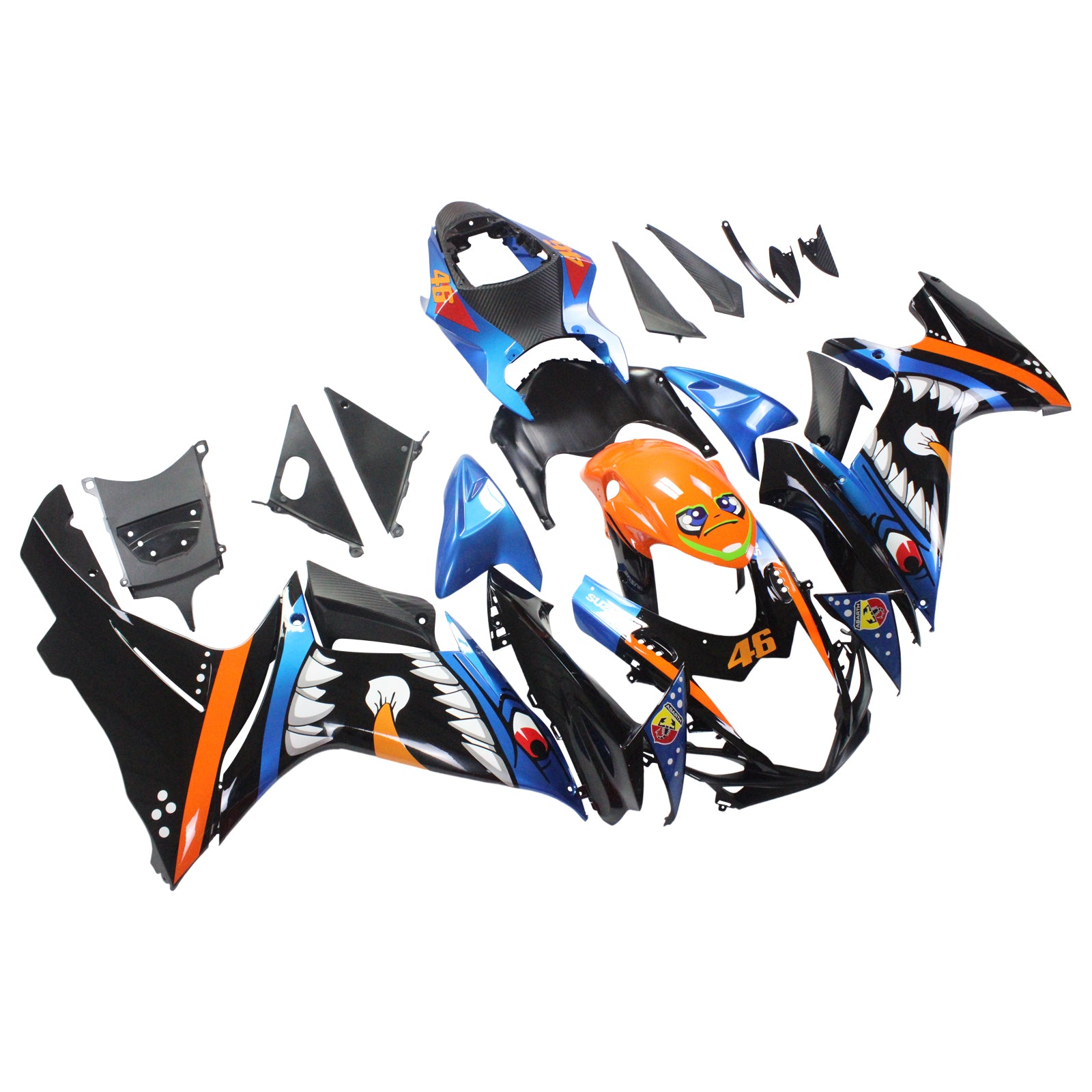 2011-2024 Suzuki GSXR 600/750 K11 Amotopart Injection Fairing Kit Bodywork Plastic ABS #101