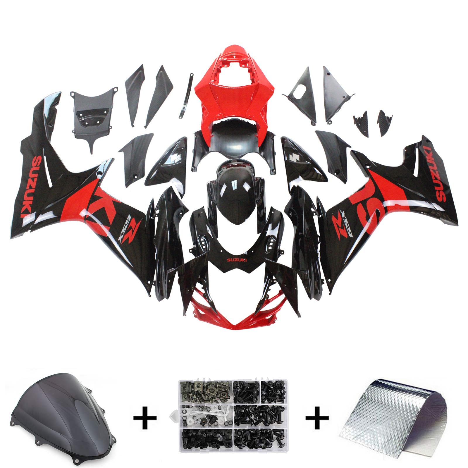 2011-2024 Suzuki GSXR 600/750 K11 Amotopart Injection Fairing Kit Bodywork Plastic ABS #101