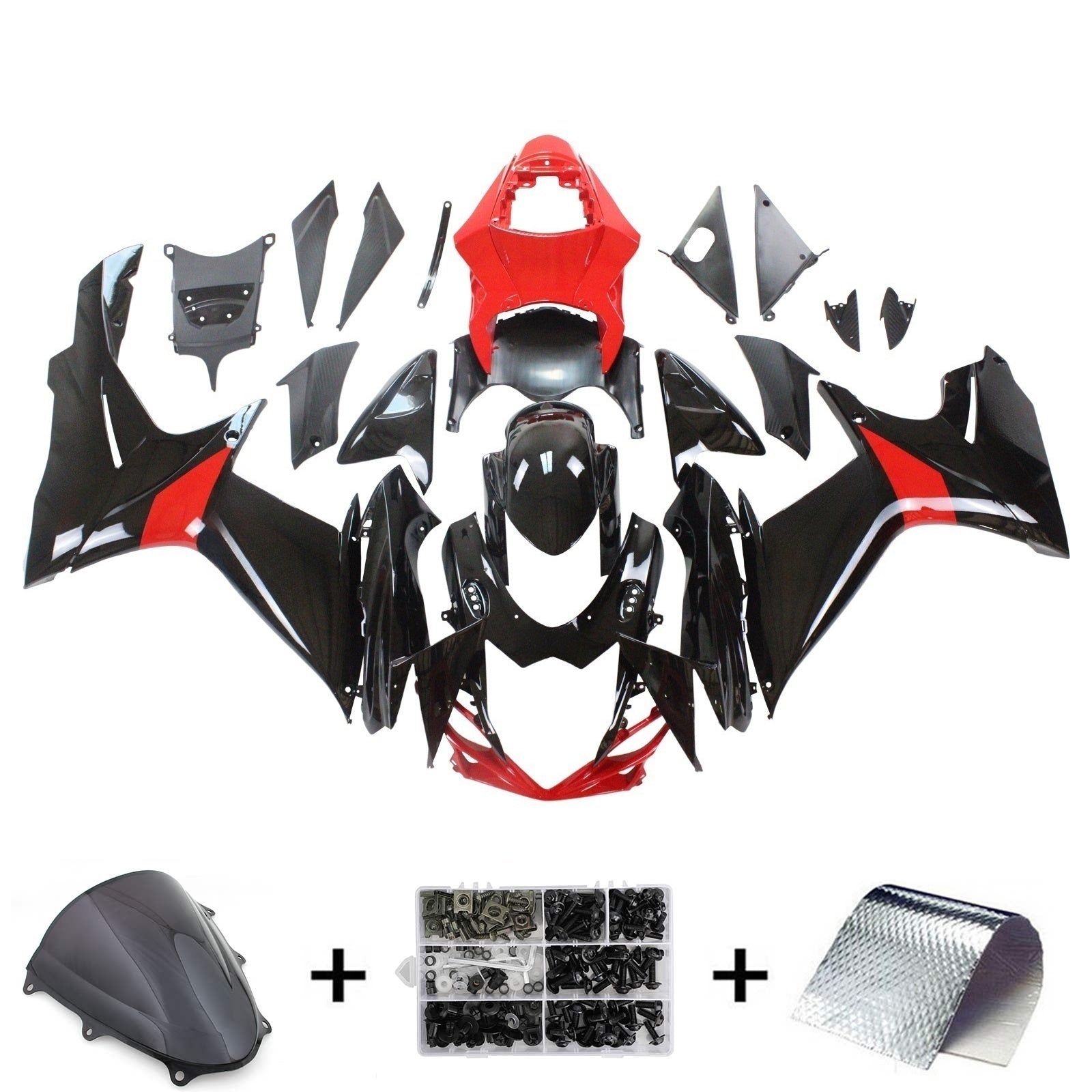 2011-2024 Suzuki GSXR 600/750 K11 Amotopart Injection Fairing Kit Bodywork Plastic ABS #101