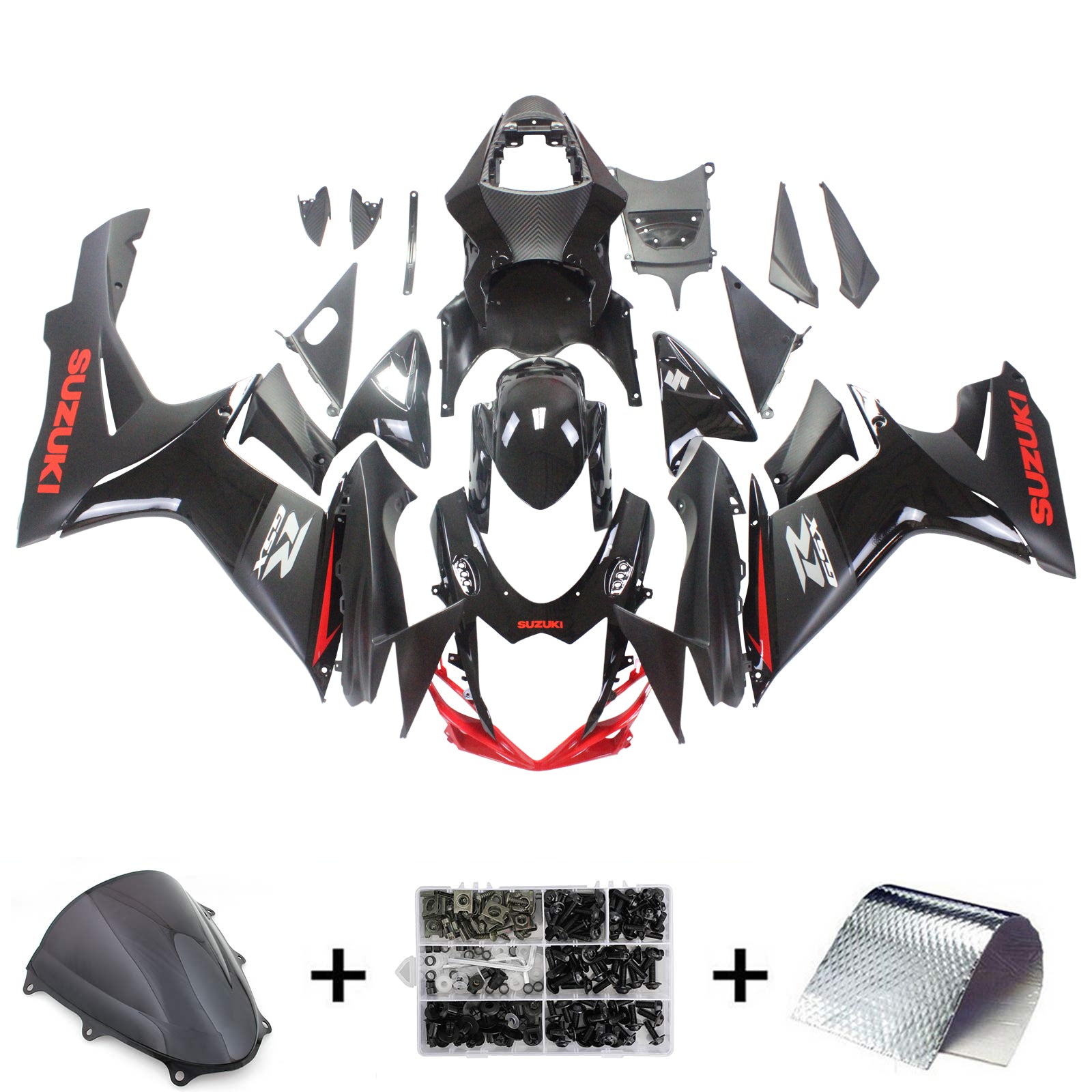 2011-2024 Suzuki GSXR 600/750 K11 Amotopart Injection Fairing Kit Bodywork Plastic ABS #101