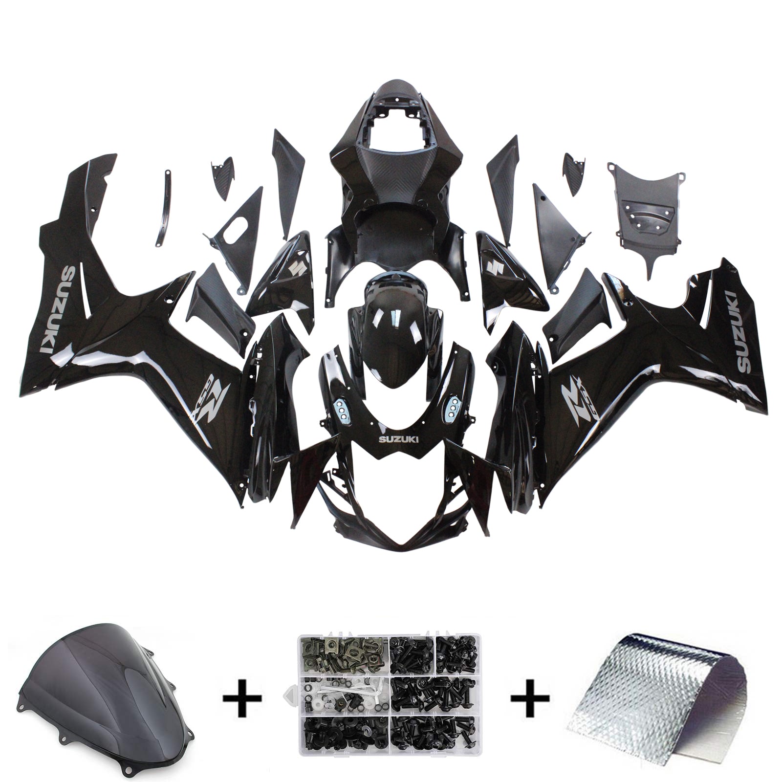 2011-2024 Suzuki GSXR 600/750 K11 Amotopart Injection Fairing Kit Bodywork Plastic ABS #101