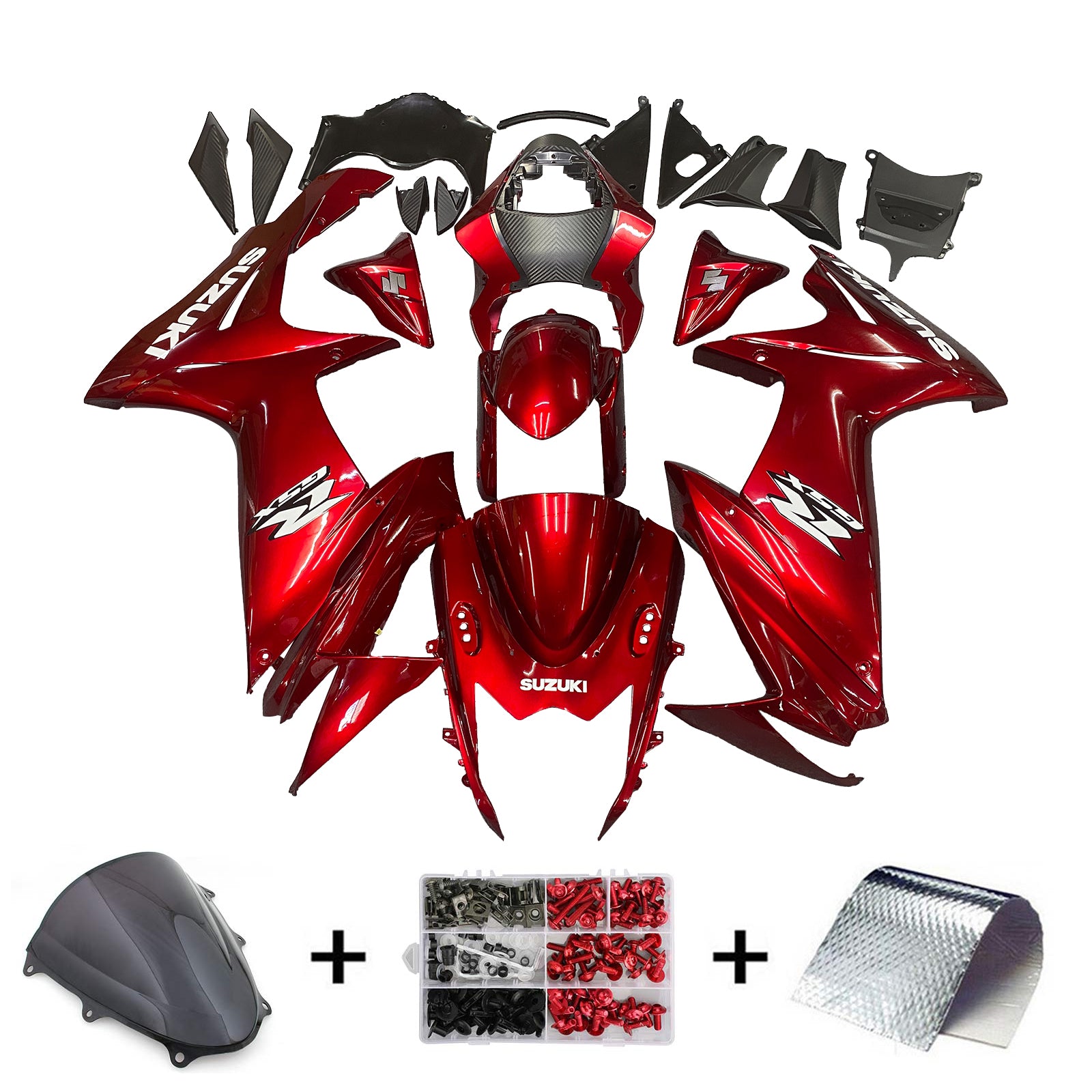 2011-2024 Suzuki GSXR 600/750 K11 Amotopart Injection Fairing Kit Bodywork Plastic ABS #101