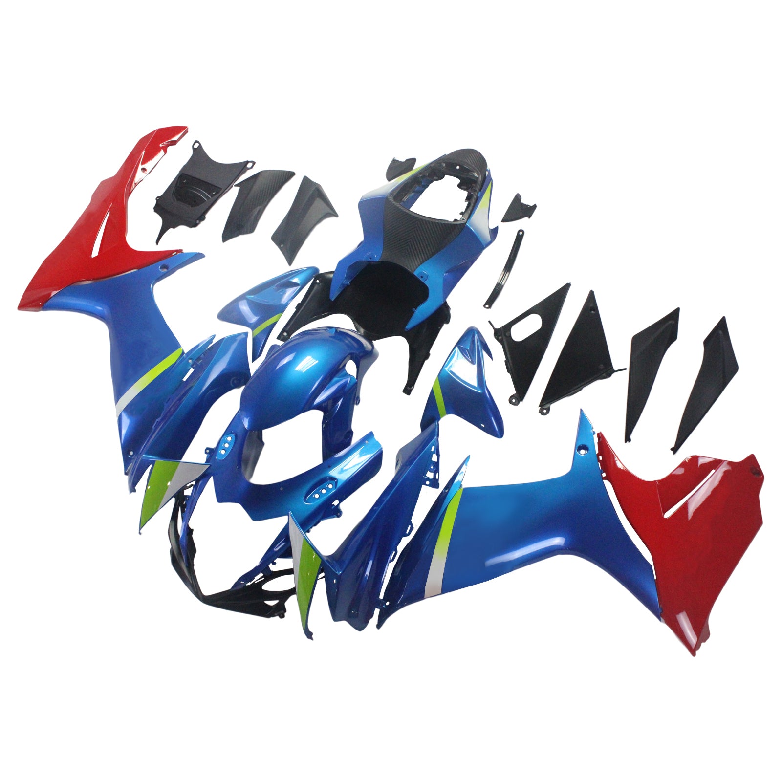 2011-2024 Suzuki GSXR 600/750 K11 Amotopart Kit de carenado de inyección Carrocería Plástico ABS # 101