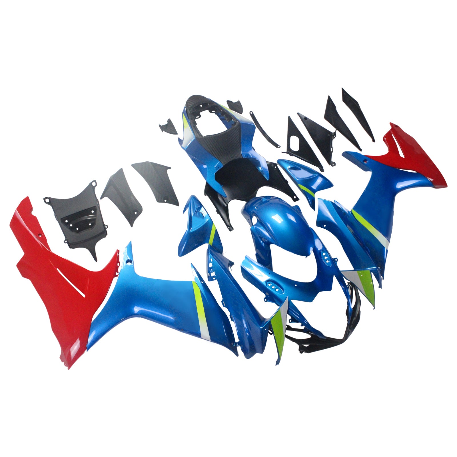 2011-2024 Suzuki GSXR 600/750 K11 Kit de carénage d'injection Amotopart carrosserie plastique ABS #101