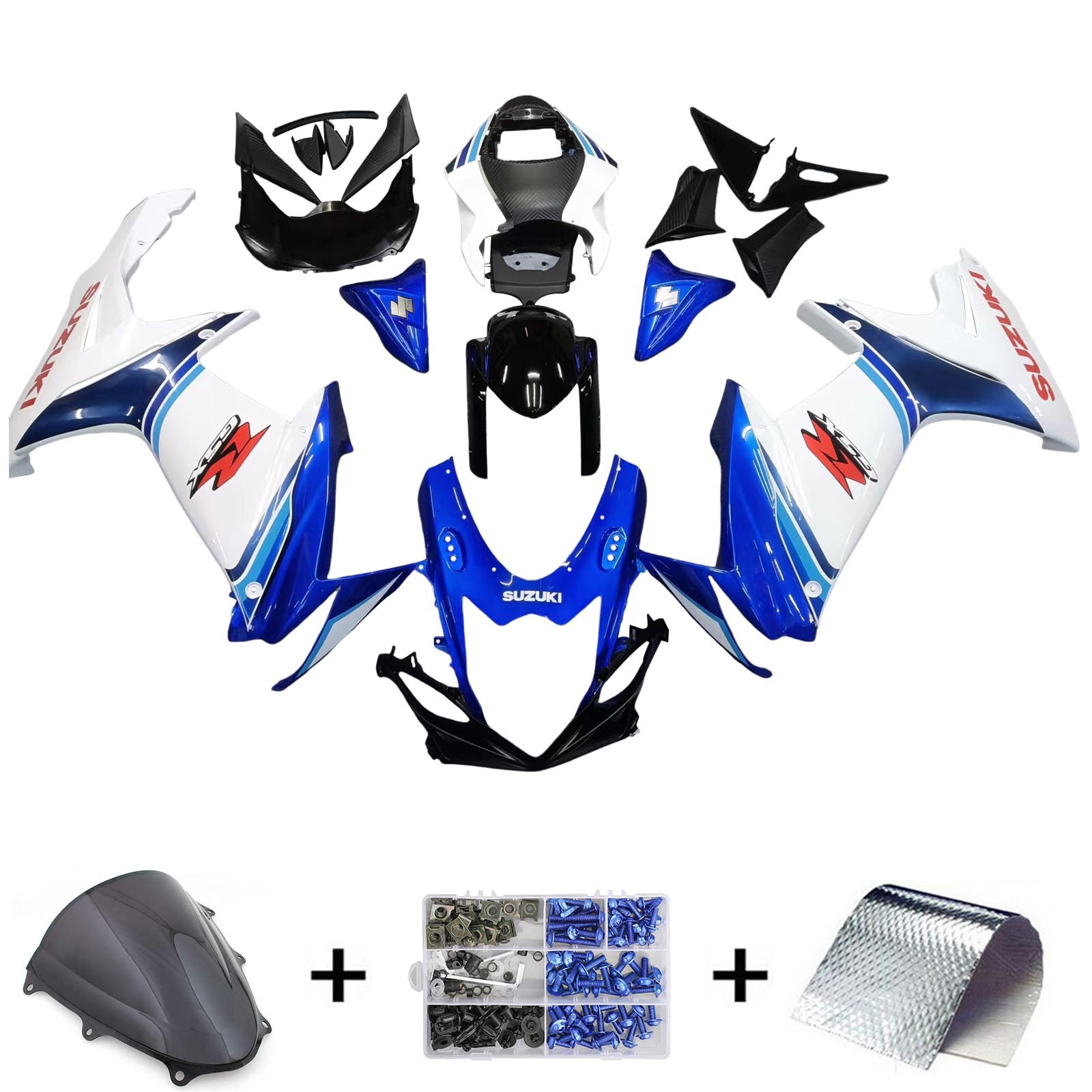 2011-2024 Suzuki GSXR 600/750 K11 Amotopart Injection Fairing Kit Bodywork Plastic ABS #101