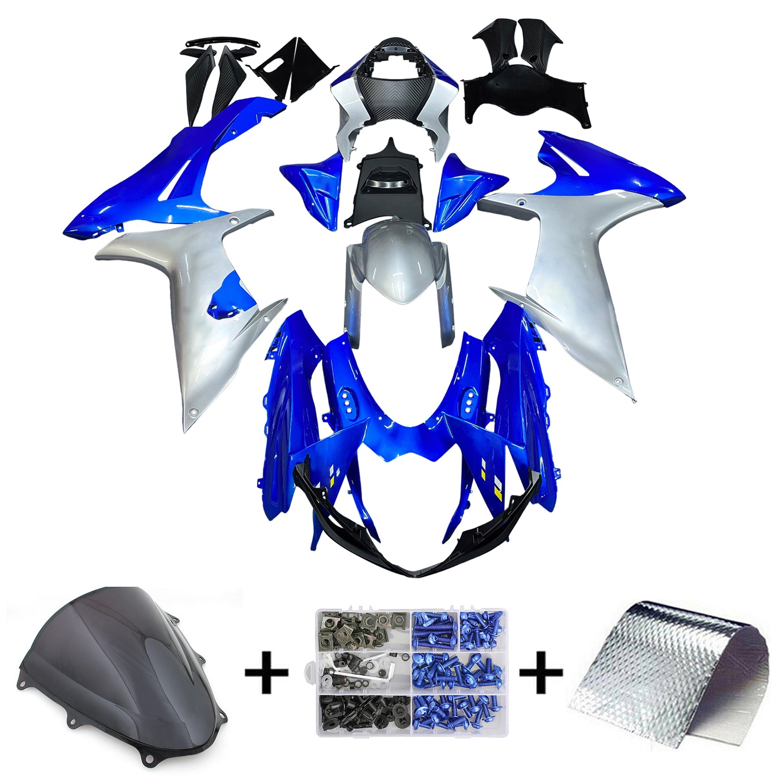 2011-2024 Suzuki GSXR 600/750 K11 Kit de carénage d'injection Amotopart carrosserie plastique ABS #101