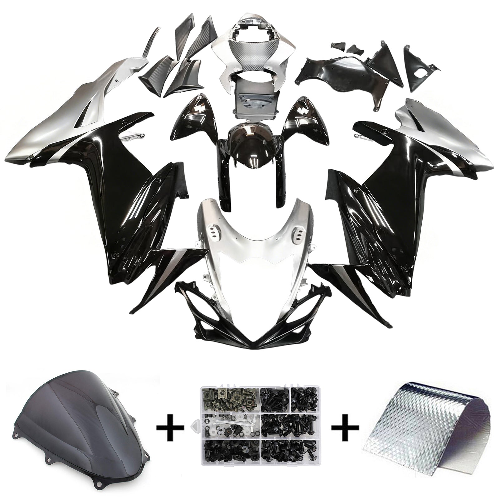 2011-2024 Suzuki GSXR 600/750 K11 Kit de carénage d'injection Amotopart carrosserie plastique ABS #101