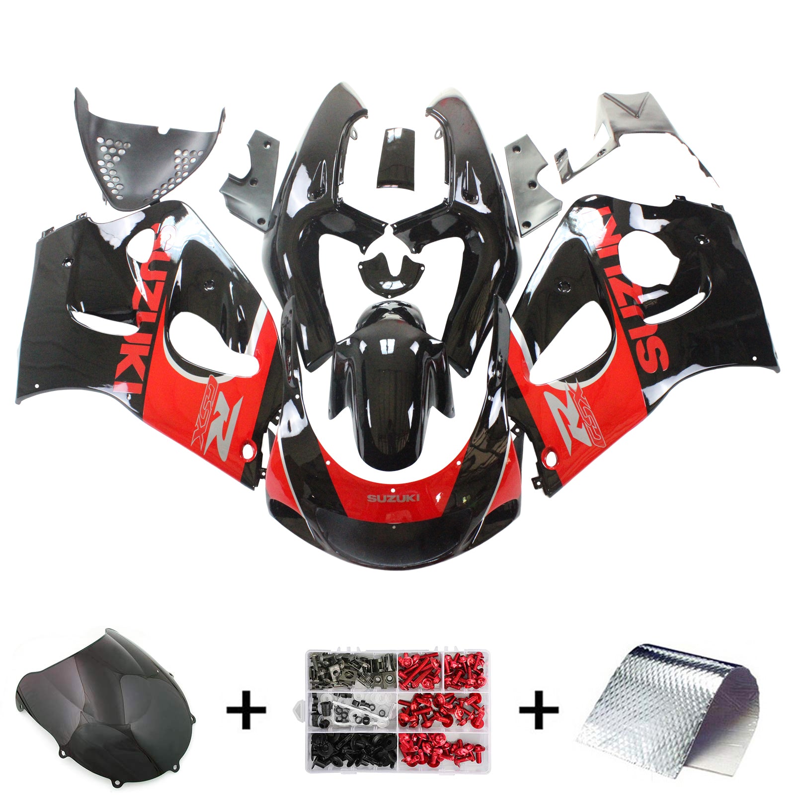 1996-2000 Suzuki GSXR 600/750 Amotopart Injection Fairing Kit Bodywork Plastic ABS #101