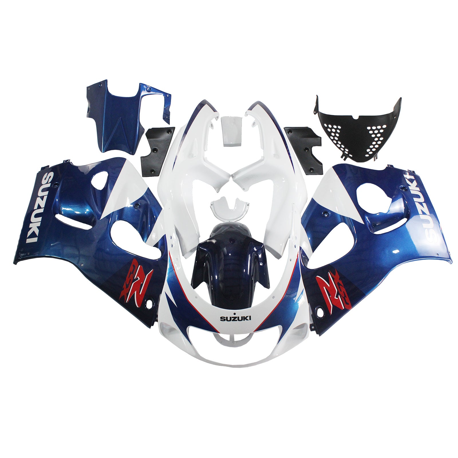 1996-2000 Suzuki GSXR 600/750 Amotopart Injection Fairing Kit Bodywork Plastic ABS #102