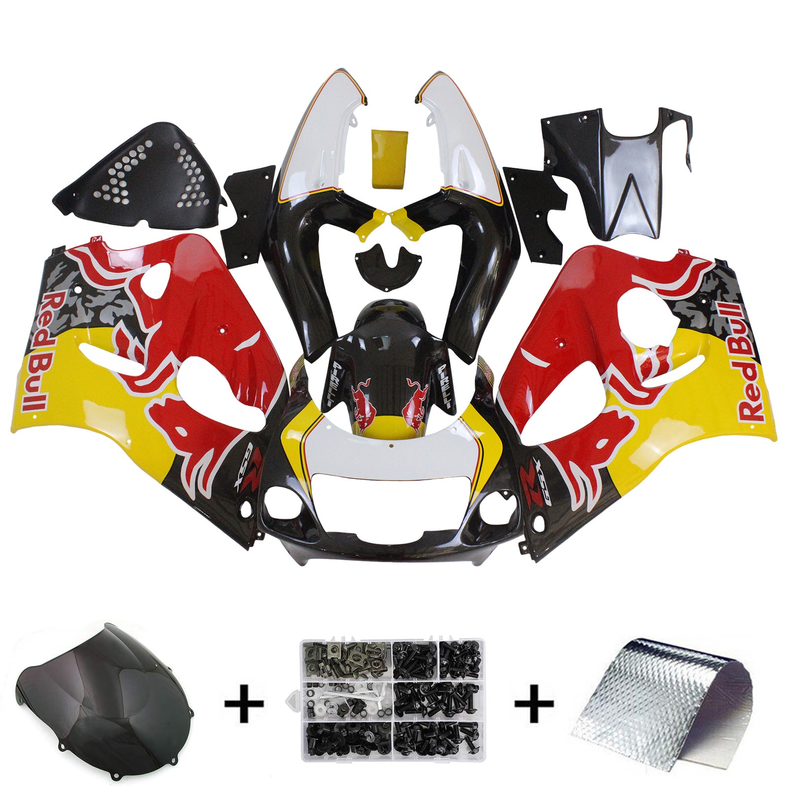 1996-2000 Suzuki GSXR 600/750 Amotopart Injection Fairing Kit Bodywork Plastic ABS #106