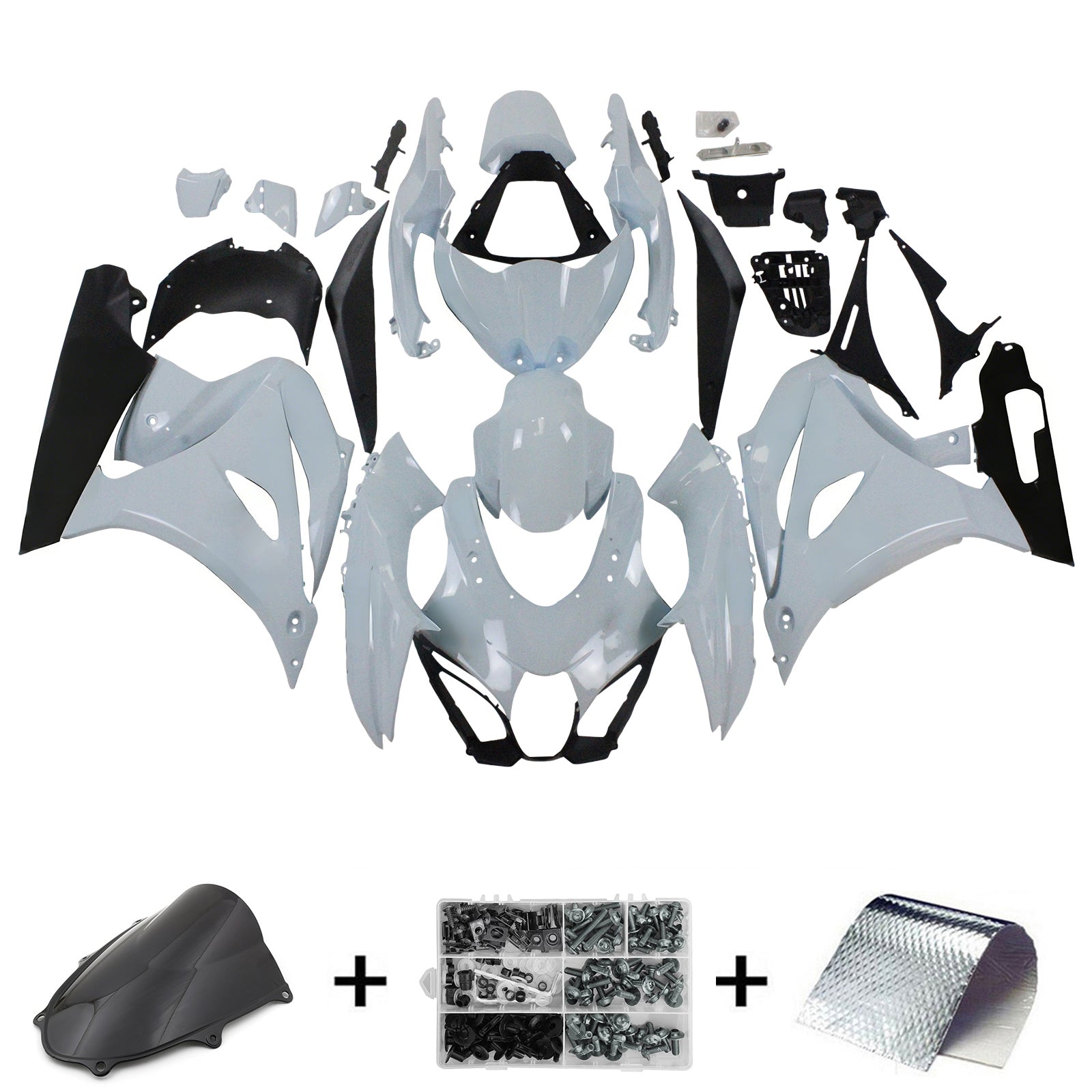 2017-2024 Suzuki GSXR1000 K17 Kit de carénage d'injection carrosserie plastique ABS #101