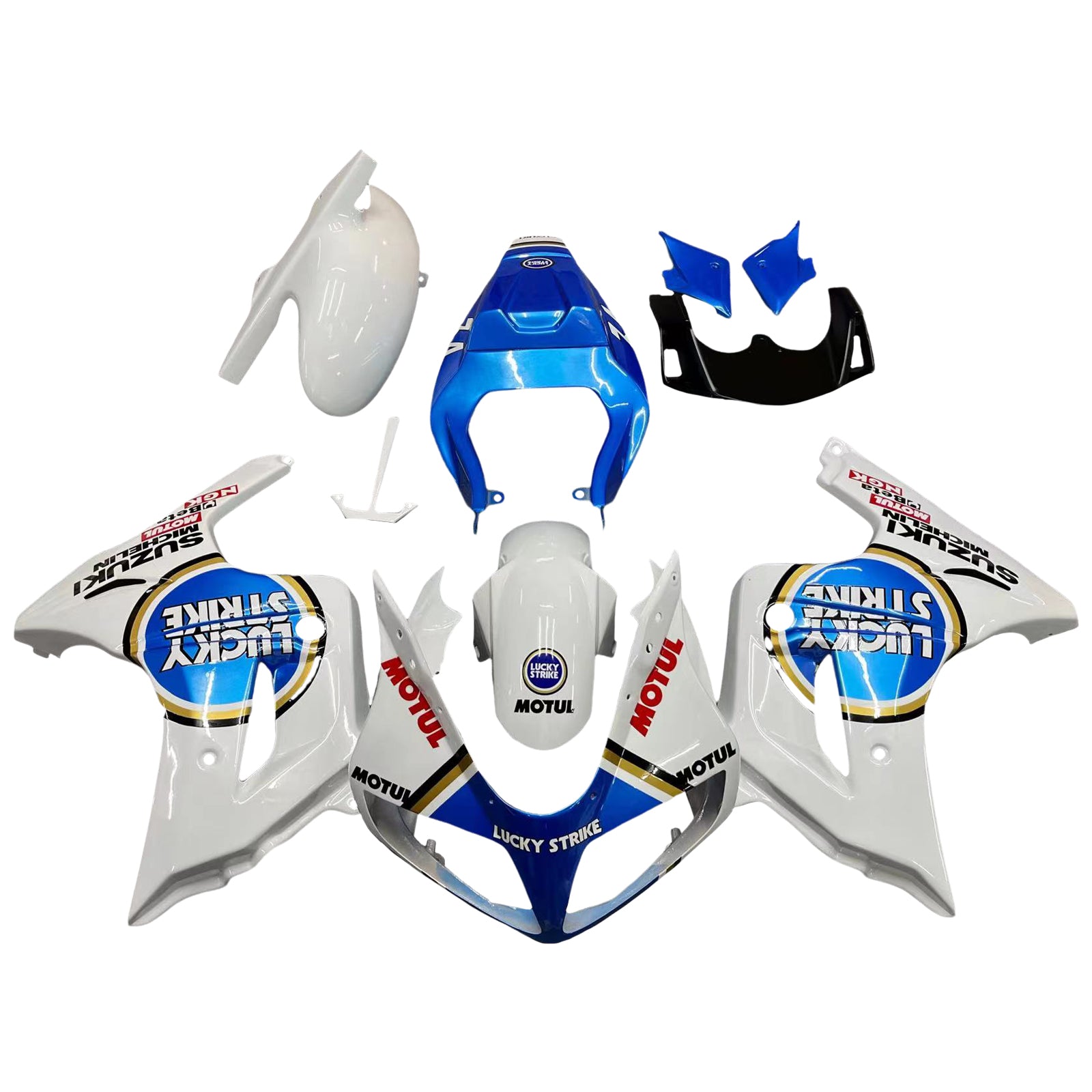 2003-2013 Suzuki SV650 Amotopart Kit de carénage d'injection carrosserie plastique ABS #101