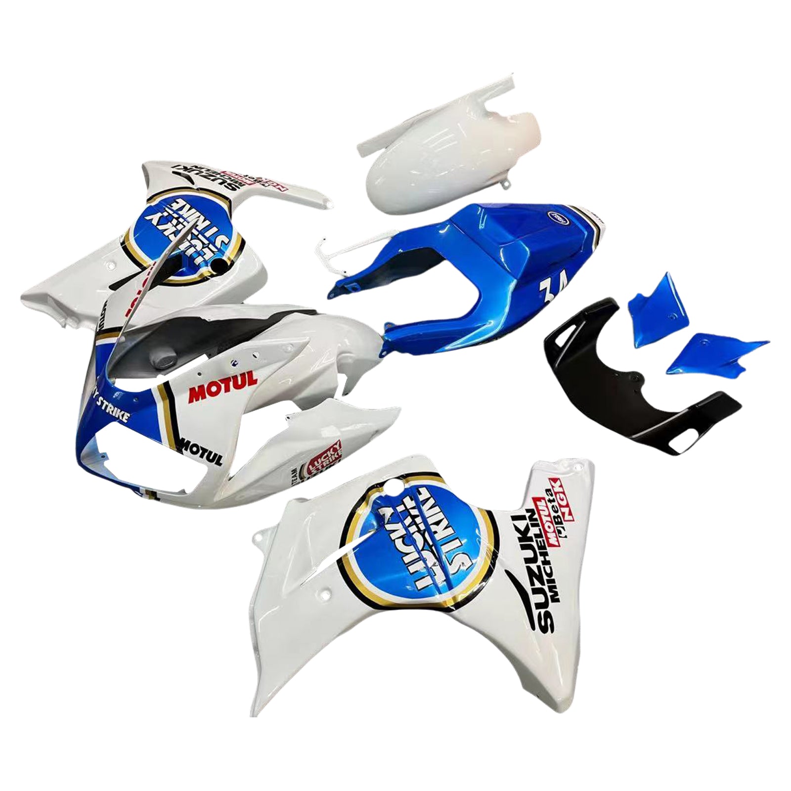 2003-2013 Suzuki SV650 Amotopart Kit de carénage d'injection carrosserie plastique ABS #101