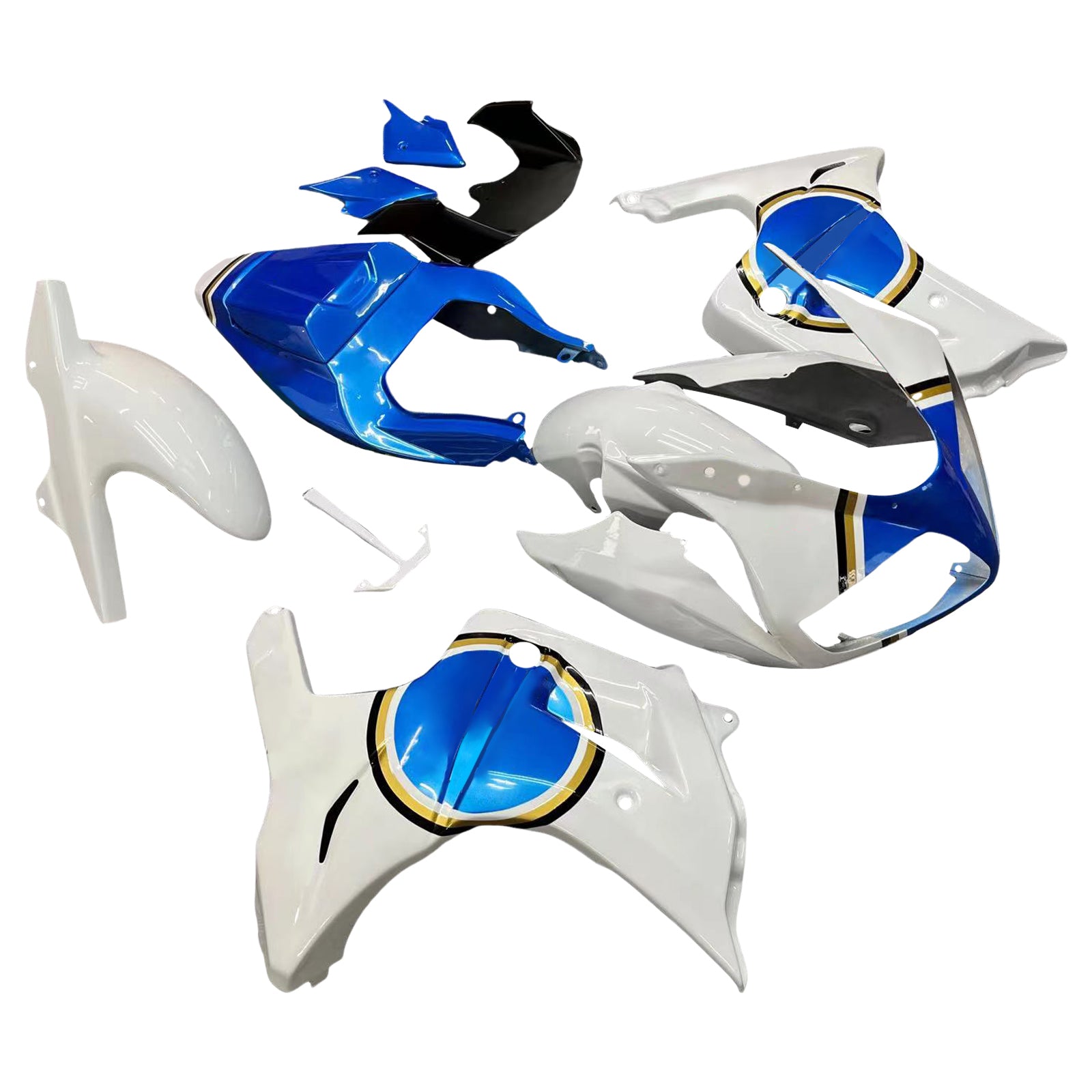 2003-2013 Suzuki SV650 Amotopart Kit de carénage d'injection carrosserie plastique ABS #101