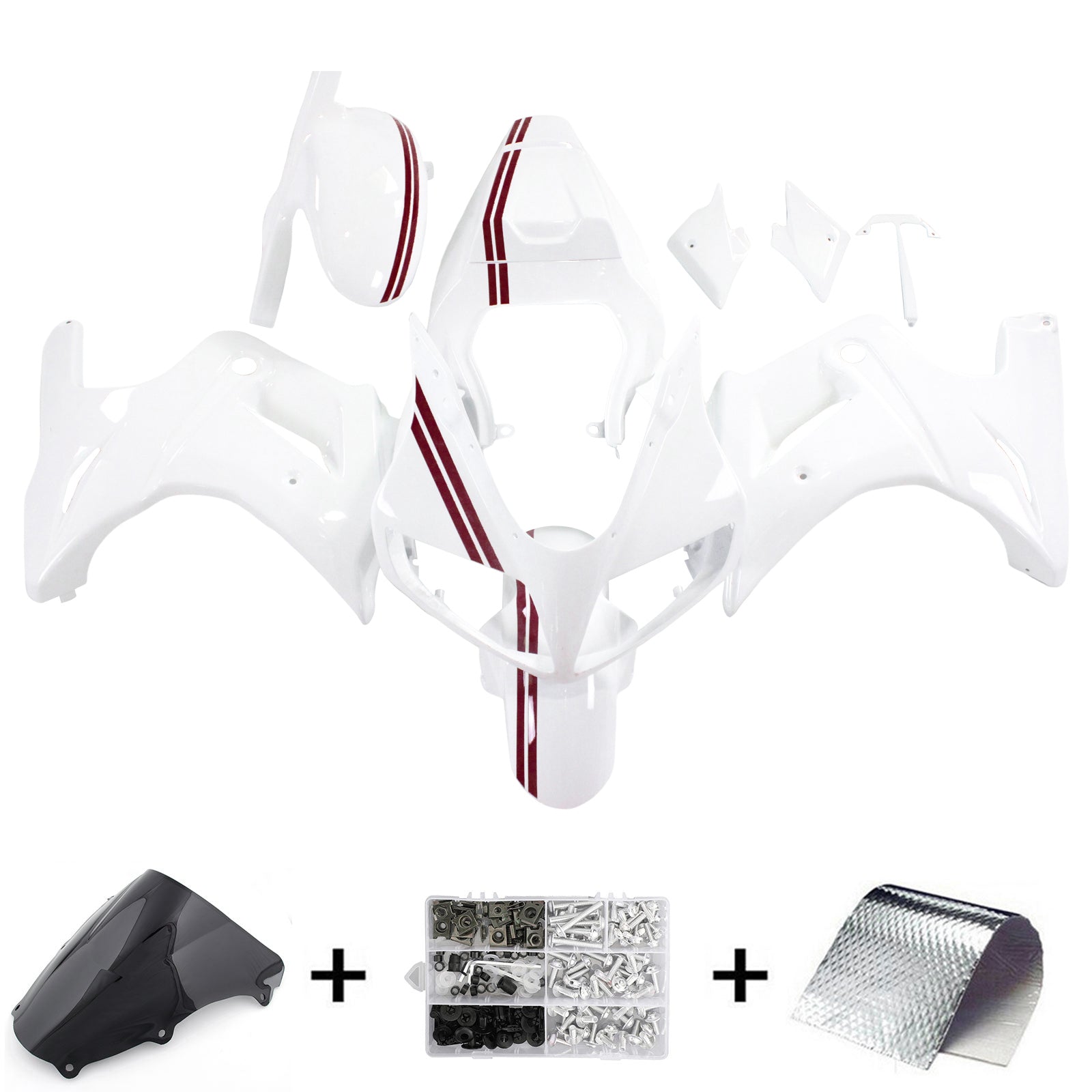 2003-2013 Suzuki SV650 Amotopart Kit de carenado de inyección Carrocería Plástico ABS # 101