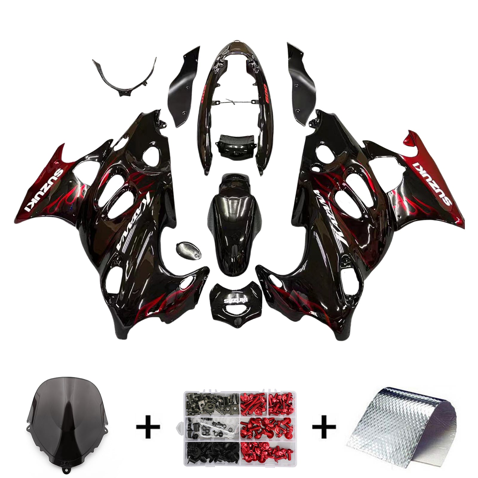 2005-2006 Suzuki Katana GSXF600 GSXF750 Amotopart Injection Fairing Kit Bodywork #109