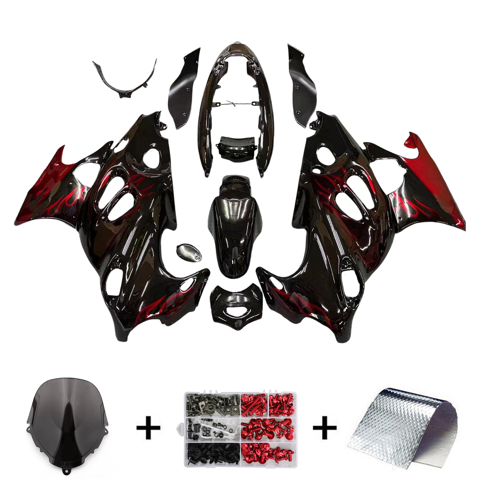 2005-2006 Suzuki Katana GSXF600 GSXF750 Kit de carénage d'injection Amotopart Carrosserie # 109