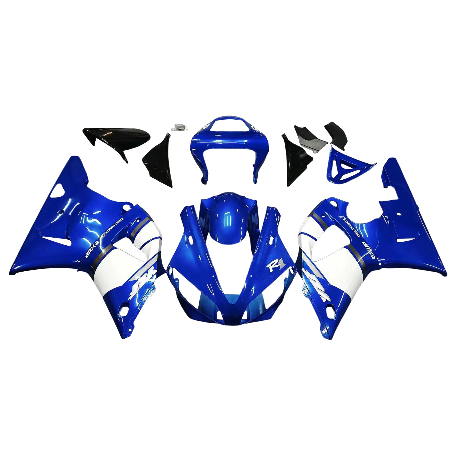 Kit de carénage bleu Yamaha YZF R1 2000-2001