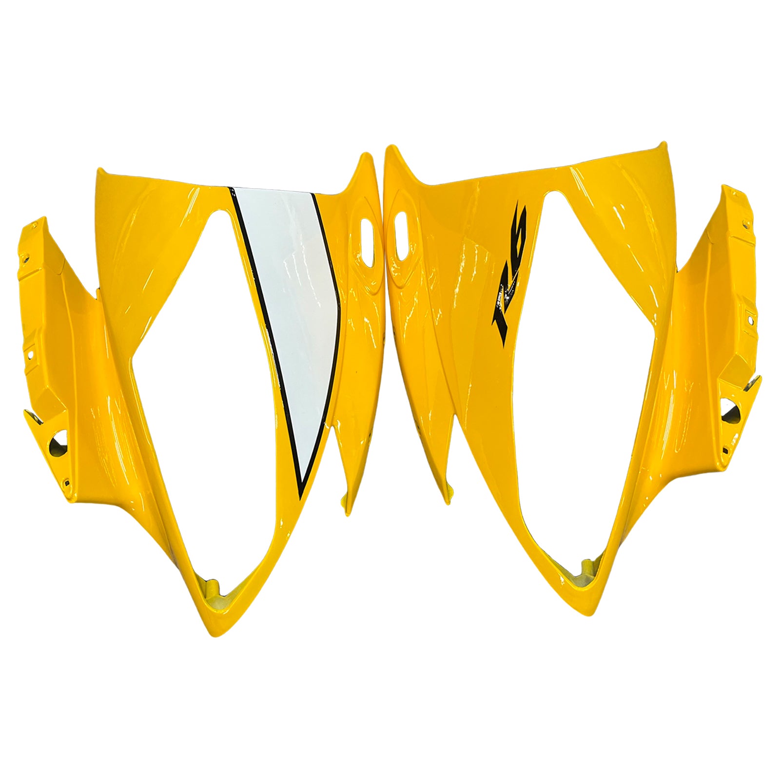 Kit de carénage en plastique d'injection adapté pour YAMAHA YZF-R6 2006 2007 jaune blanc générique