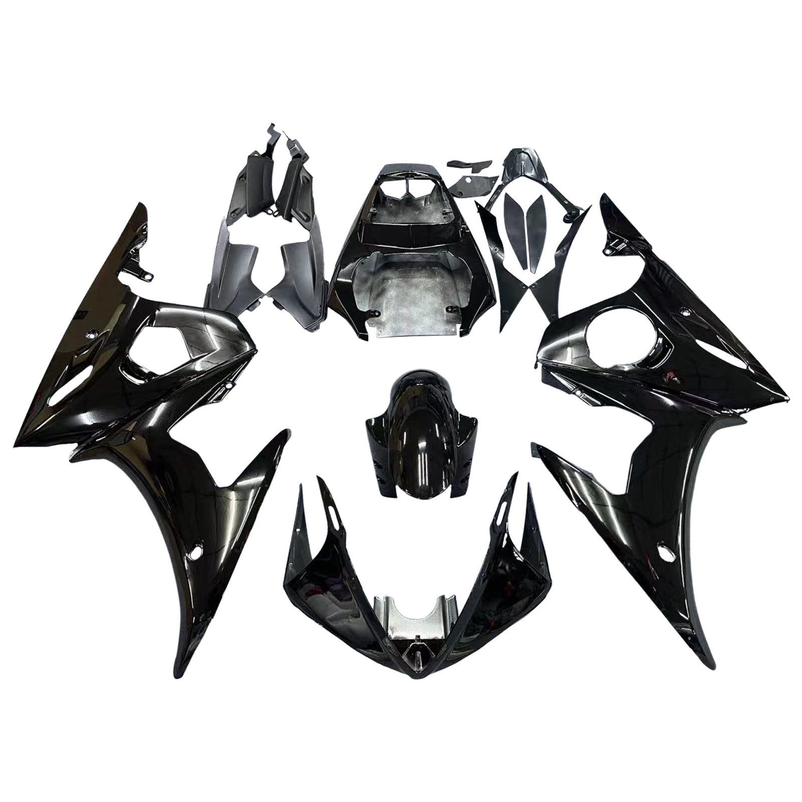 2005 Yamaha YZF R6 Fairing Gloss Black Kit