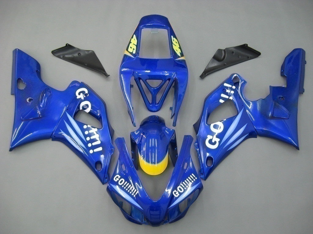 1998-1999 Yamaha YZF-R1 Bleu No.46 ALLEZ !!!!!! Carénages Racing Générique