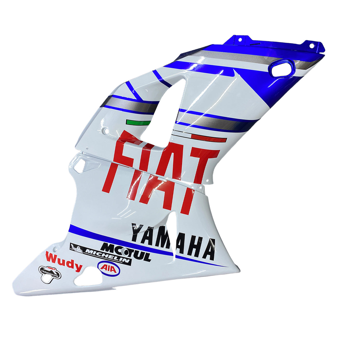 2000-2001 Yamaha YZF-R1 Blauw Wit Nr.46 FIAT Racing Stroomlijnkappen Algemeen