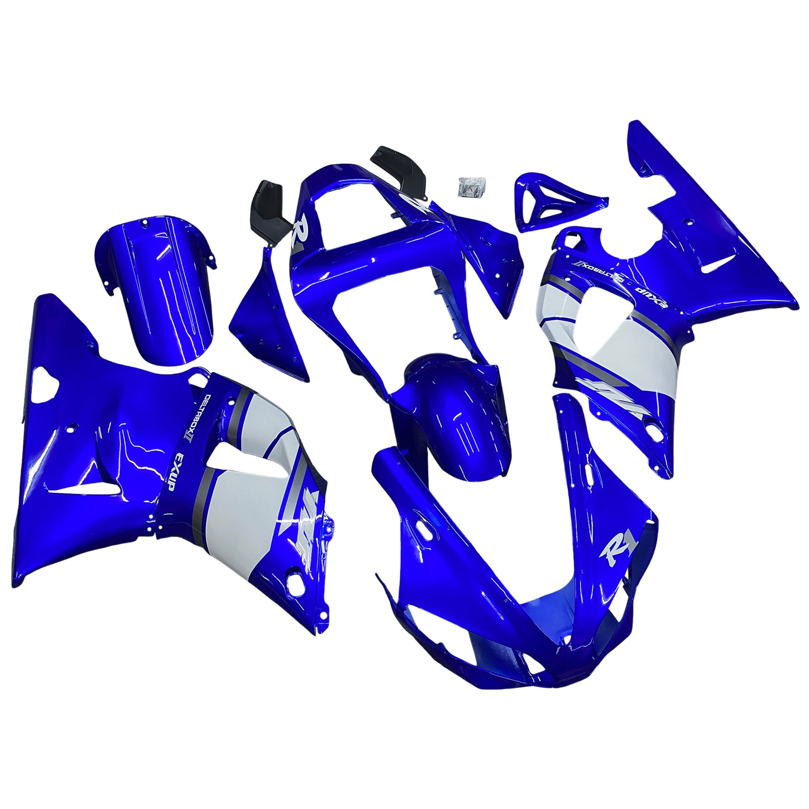 2000-2001 Yamaha YZF R1 YZF-R1 YZFR1 Kit de carénage de carrosserie en plastique ABS #16