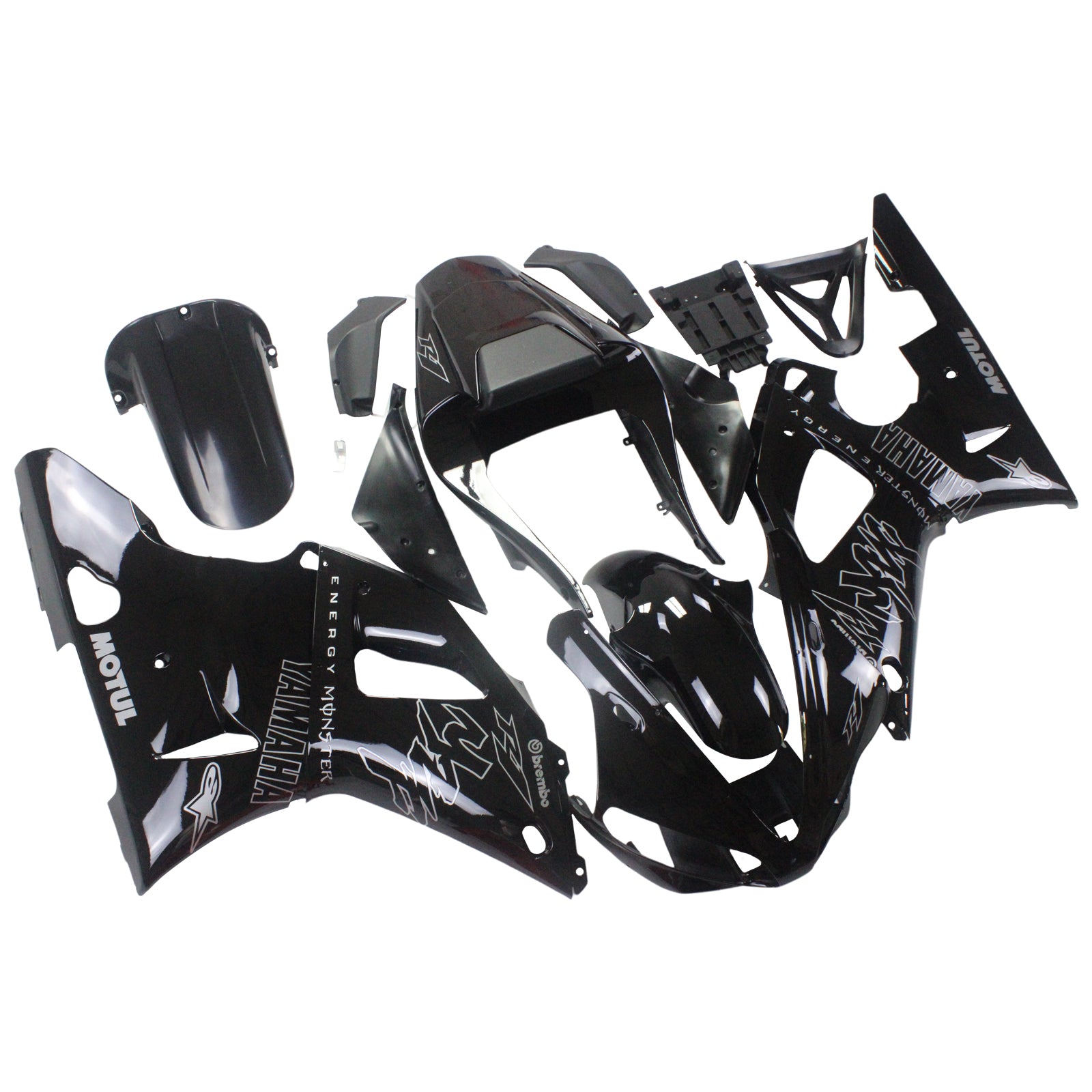 2000-2001 Yamaha YZF 1000 R1 Injection Fairing Kit Bodywork Plastic ABS #102