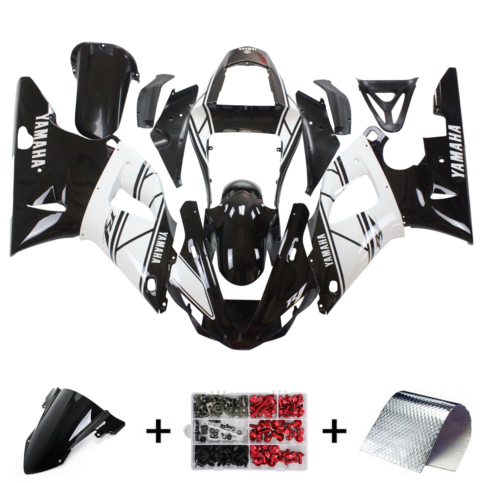 2000-2001 Yamaha YZF 1000 R1 Injection Fairing Kit Bodywork Plastic ABS #104