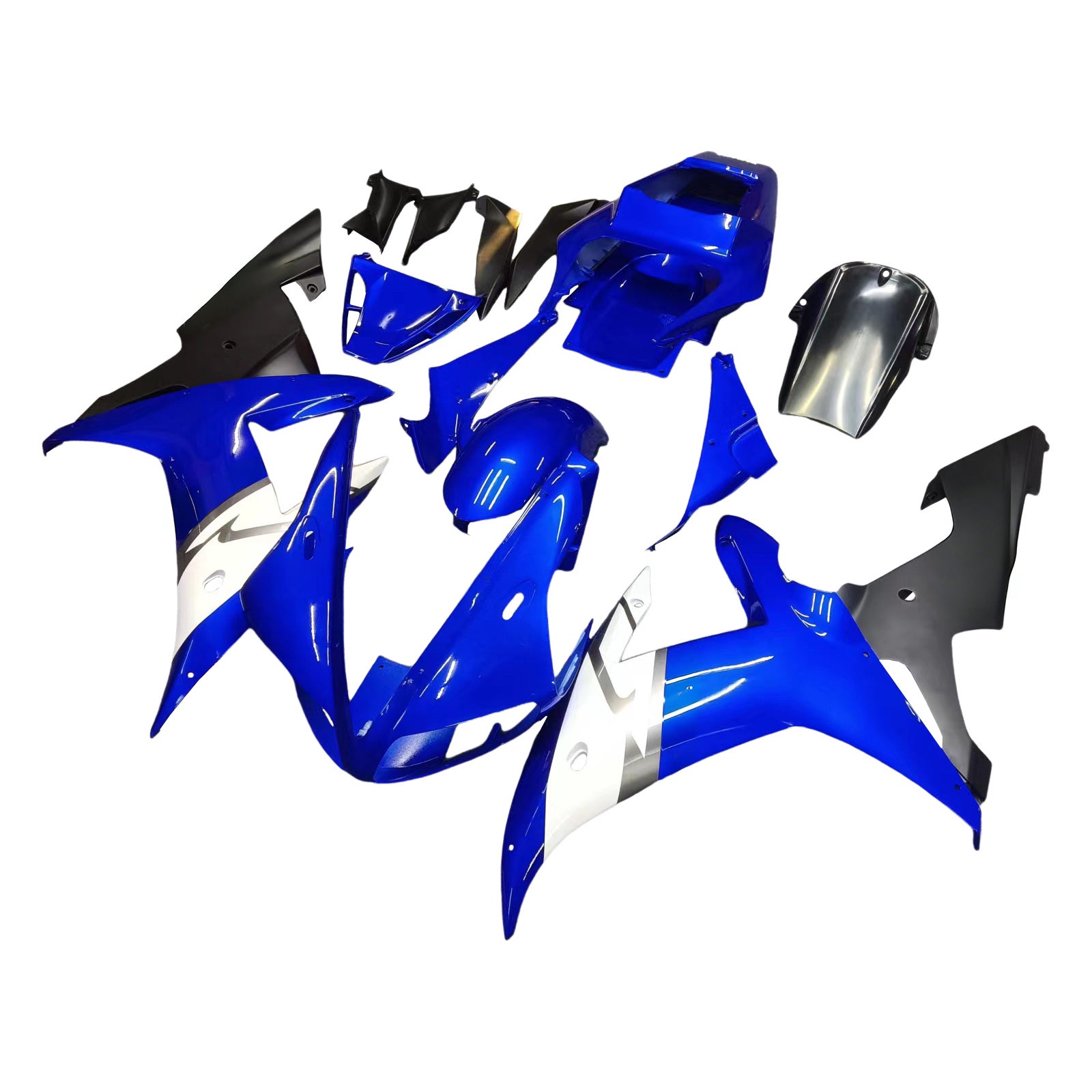 2002-2003 YZF 1000 R1 Carénage de carrosserie bleu Ensemble de plastiques moulés par injection ABS générique