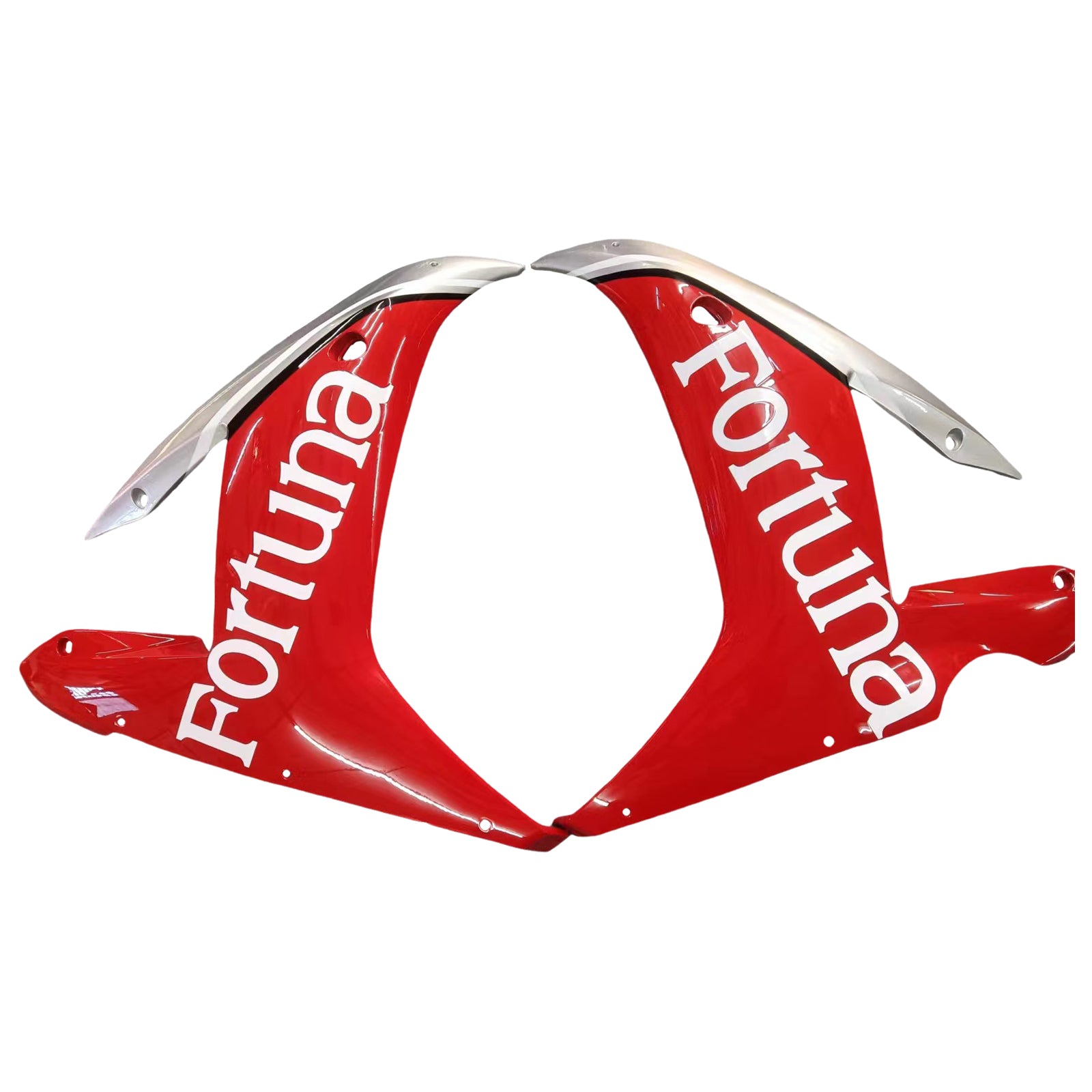 2002-2003 Yamaha YZF-R1 Red Silver Fortuna Racing Fairings Generic