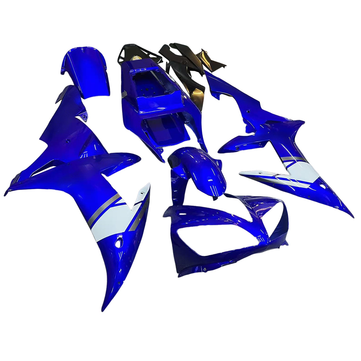 2002-2003 Yamaha YZF-R1 Super Blue Racing stroomlijnkappen algemeen