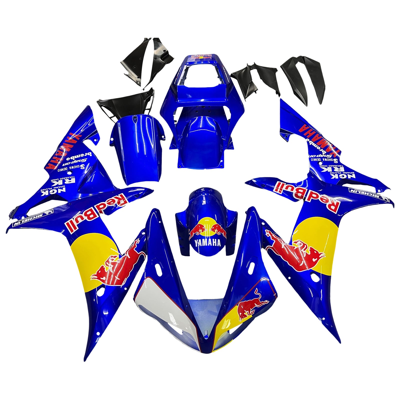 2002-2003 Yamaha YZF 1000 R1 Injection Fairing Kit Bodywork Plastic ABS #102