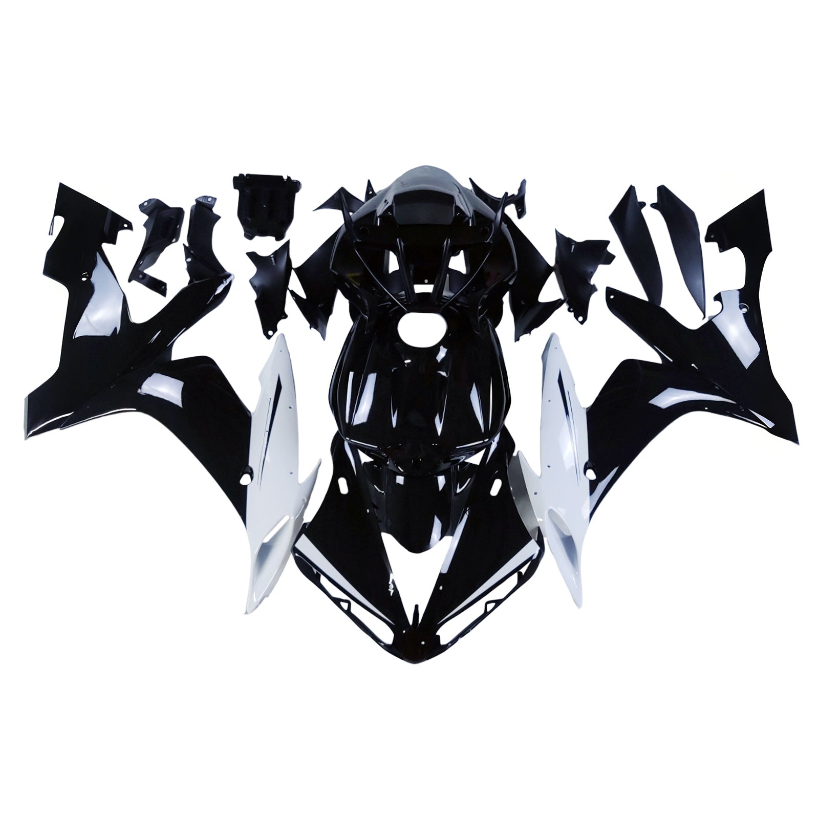 2004-2006 Yamaha YZF-R1 Zwart Wit Racing Fairings Generiek