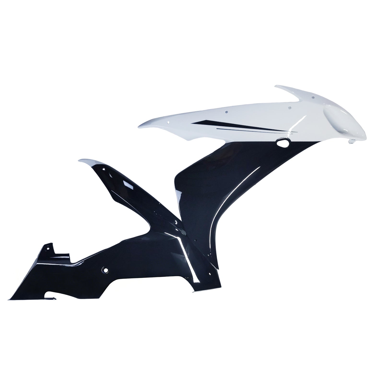 2004-2006 Yamaha YZF-R1 Zwart Wit Racing Fairings Generiek
