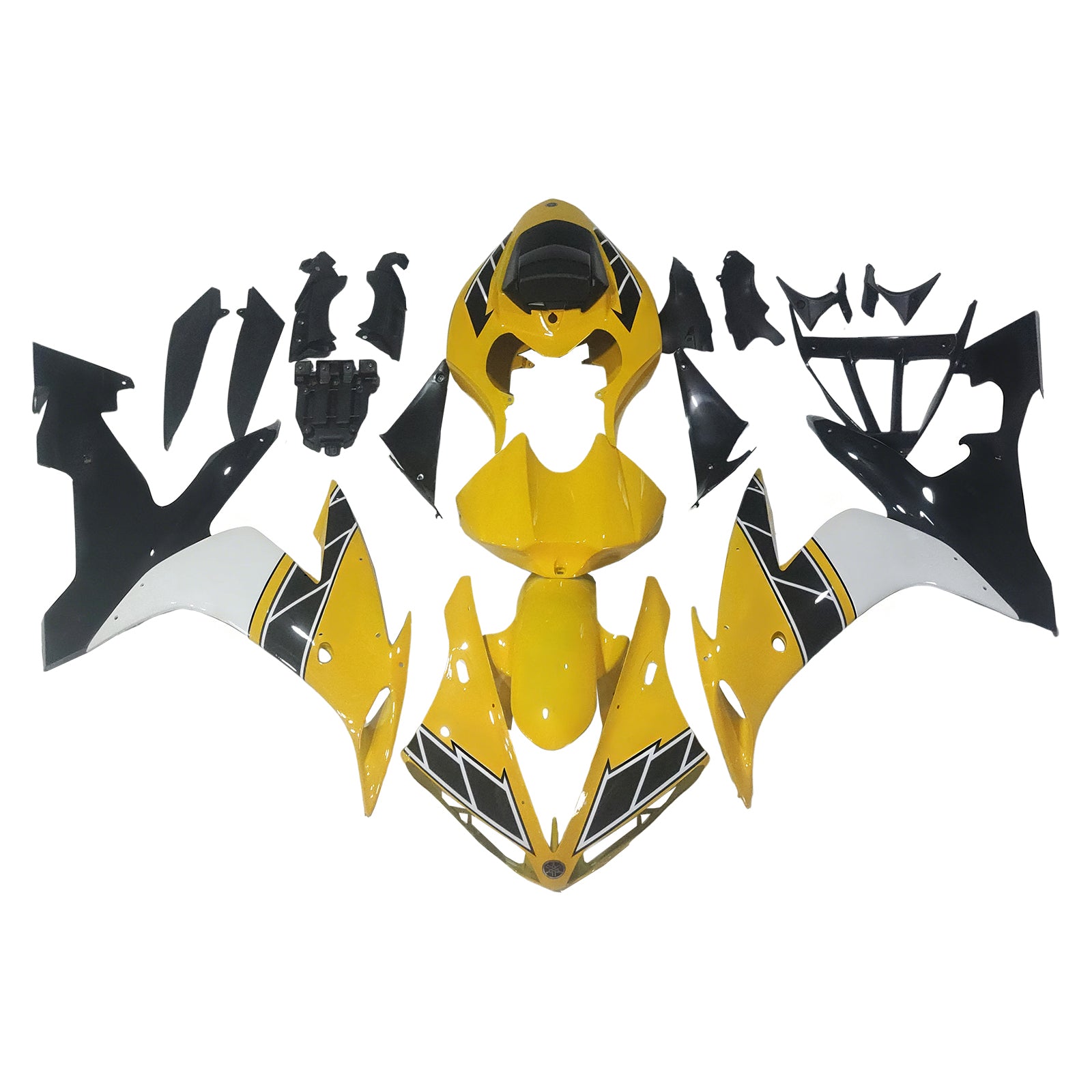 Kit de carénage jaune Yamaha R1 2004-2006