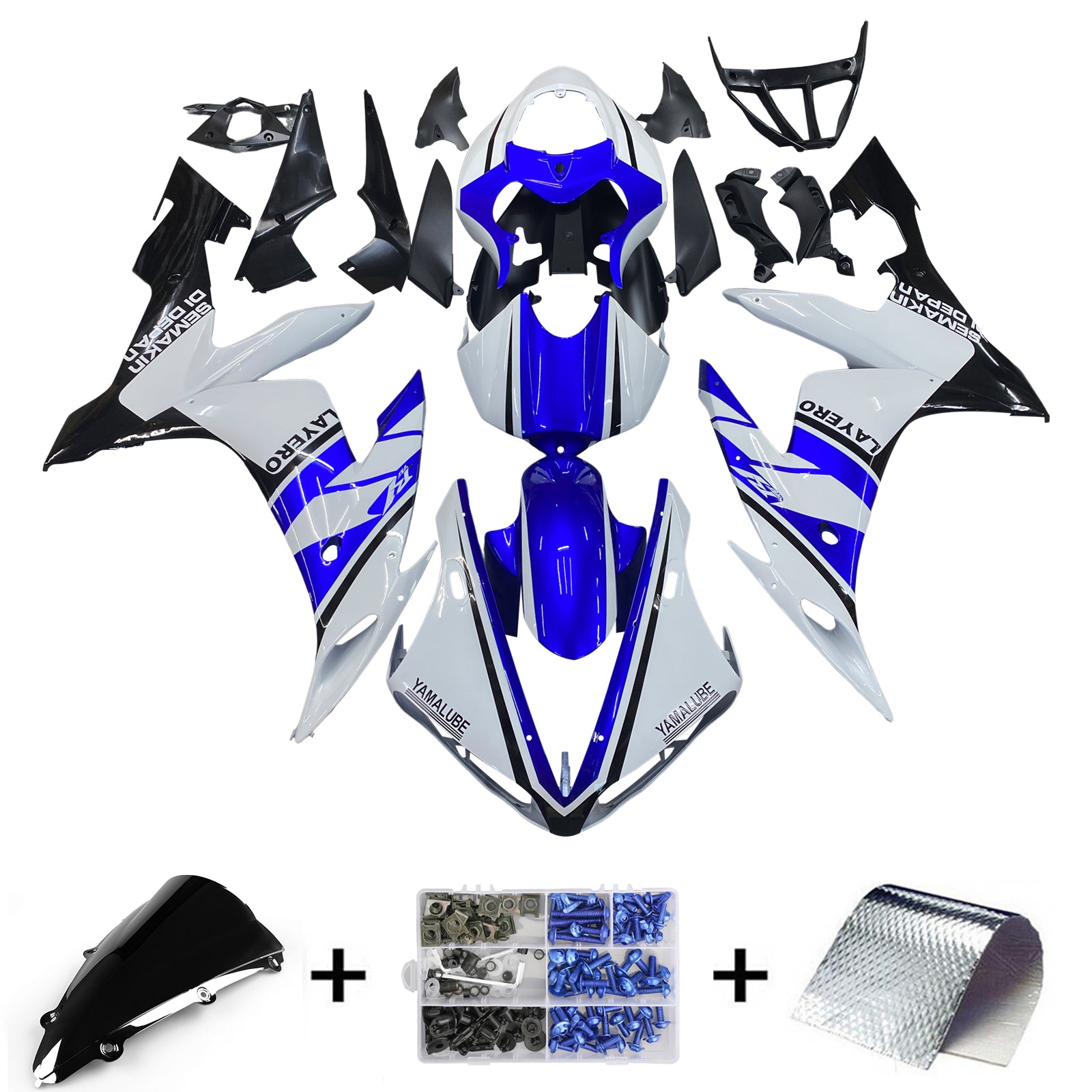 2004-2006 Yamaha YZF 1000 R1 Fairing Kit Bodywork Plastic ABS