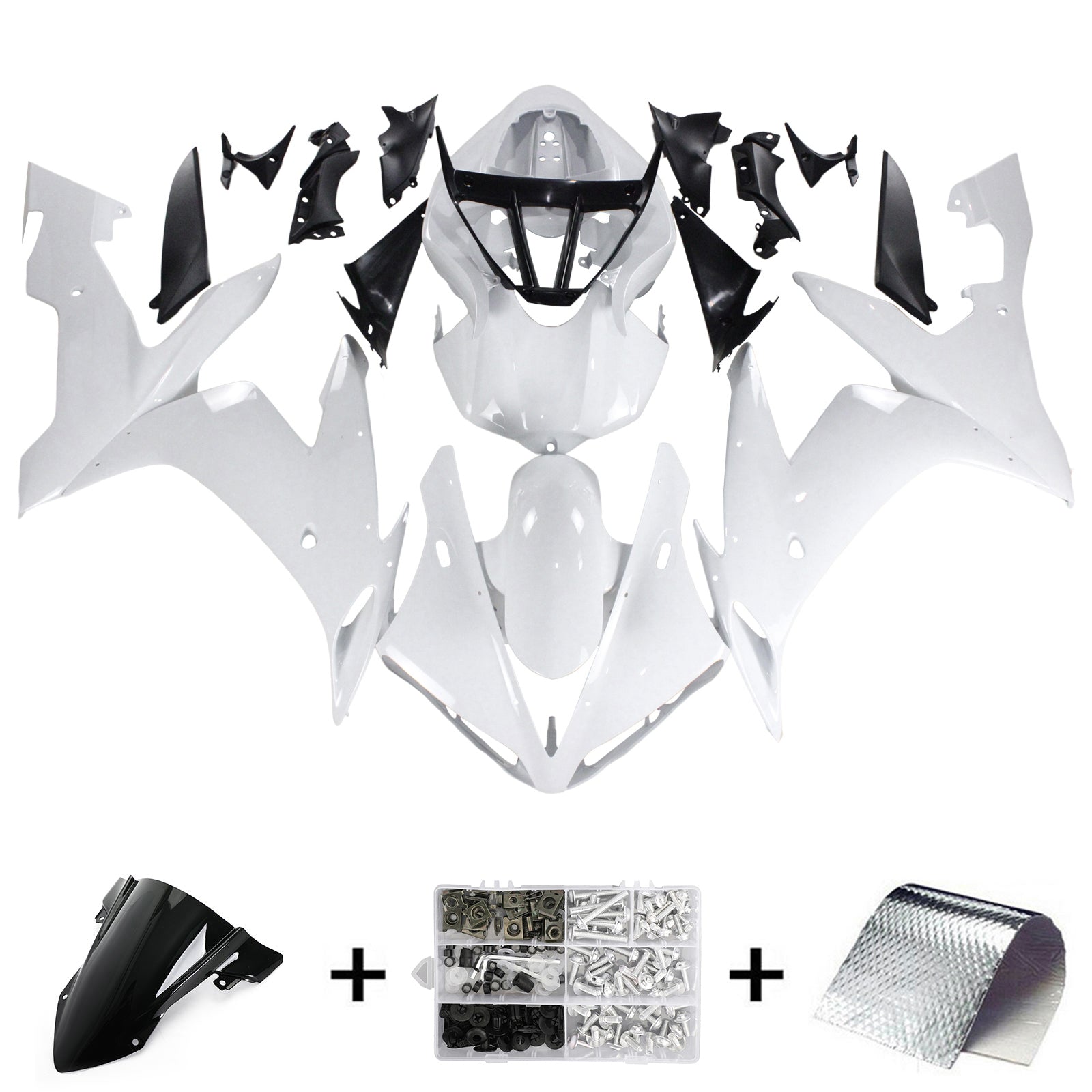 2004-2006 YAMAHA YZF 1000 R1 Amotopart vstrekovacia kapotážová súprava karosérií PLASTA ABS #122