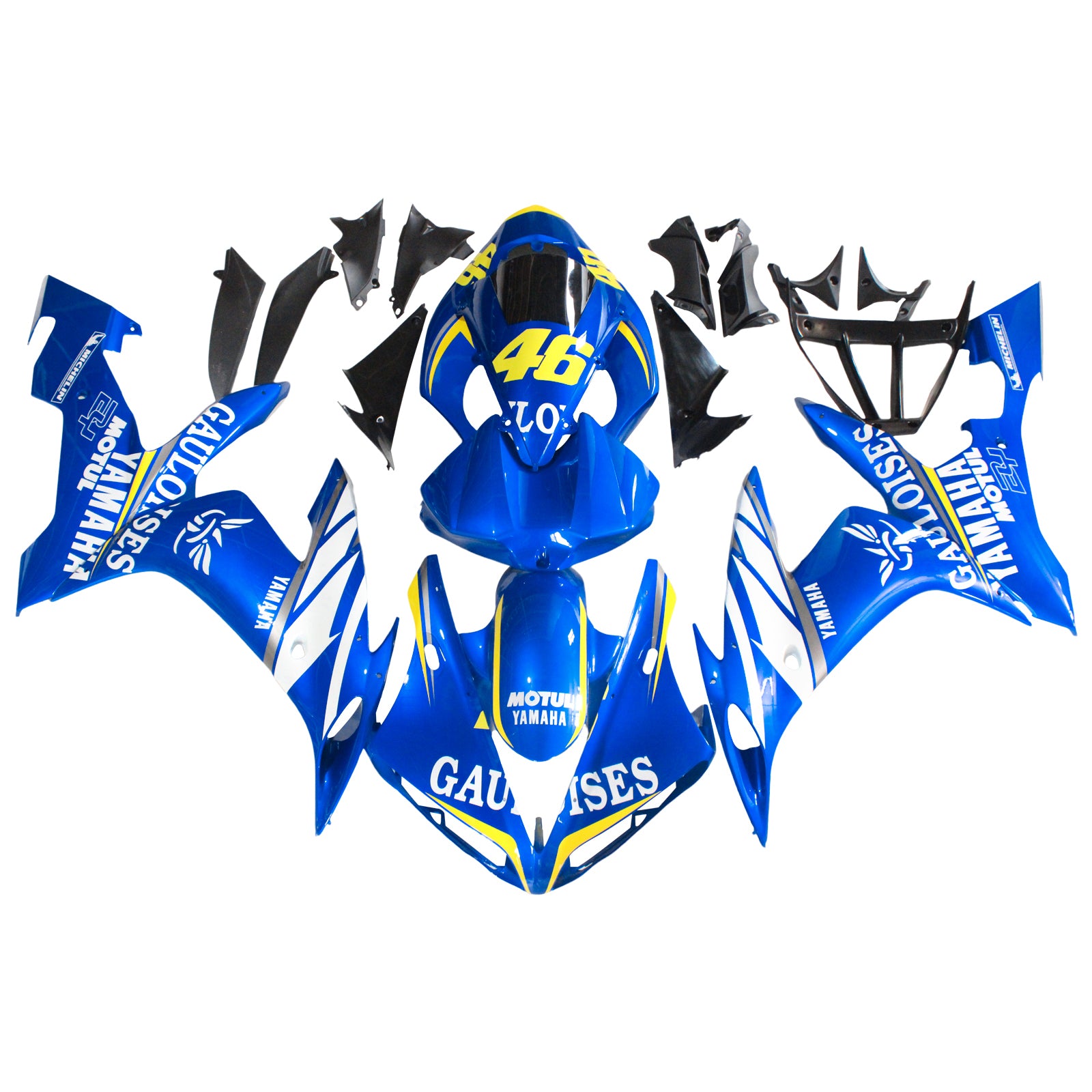 2004-2006 Yamaha YZF 1000 R1 Kit de carénage d'injection carrosserie plastique ABS #133