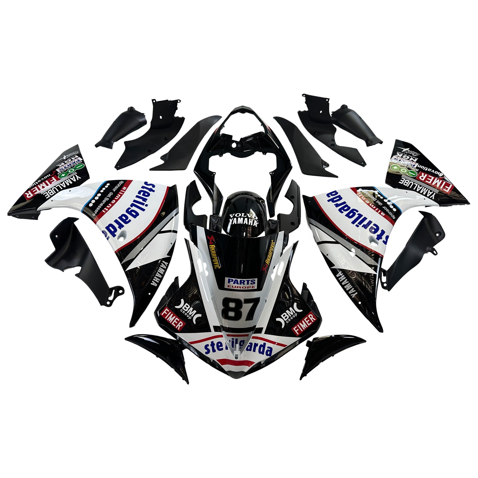 2009-2011 Yamaha YZF 1000 R1 Injection Fairing Kit Bodywork Plastic ABS #121