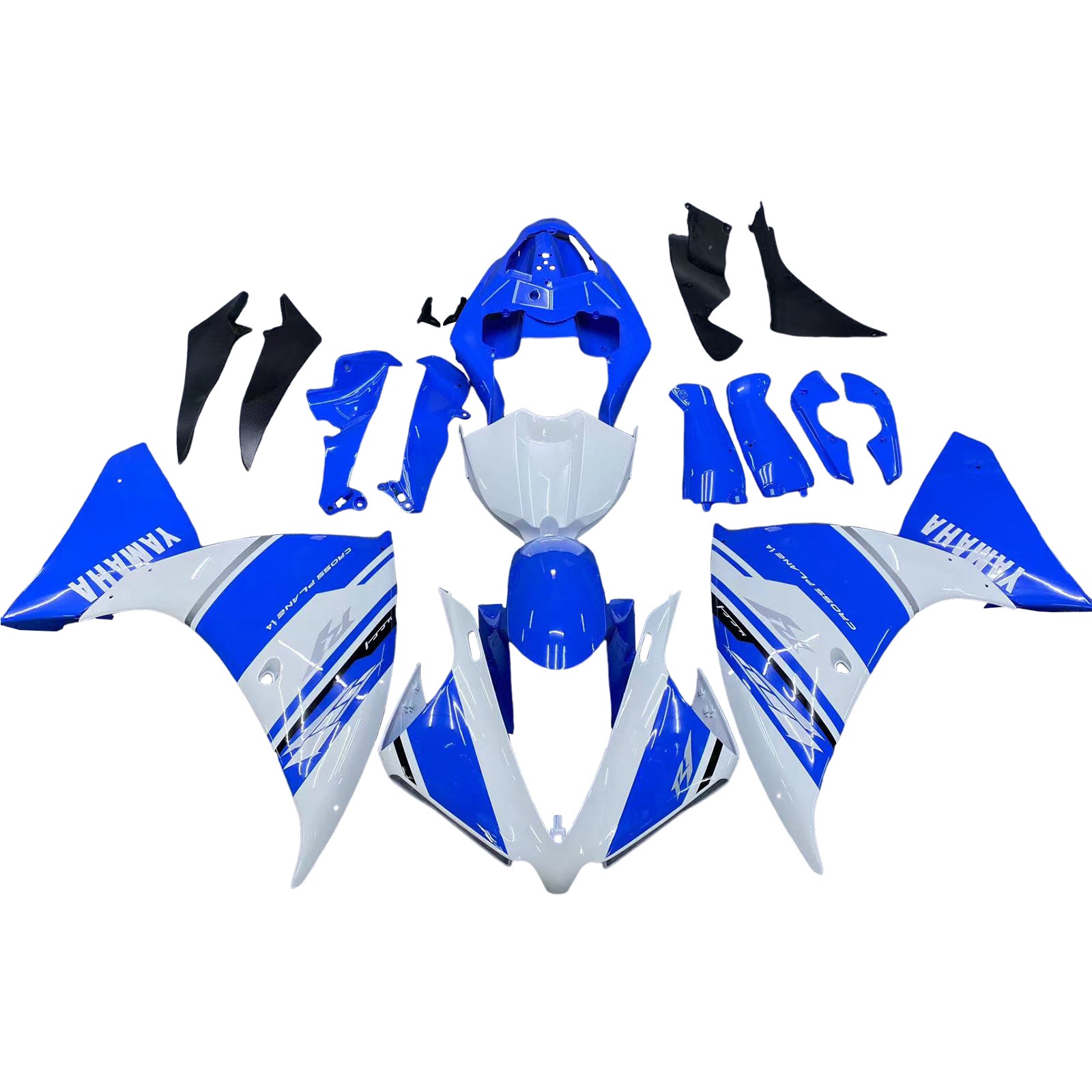 2012-2014 Yamaha R1 Fairing Blue&White Color Kit