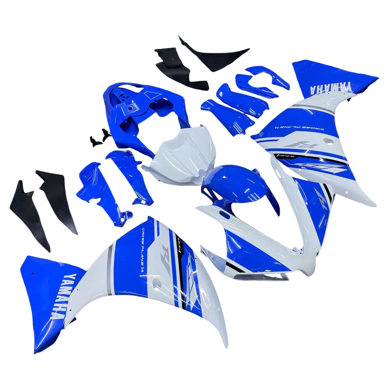 2012-2014 Yamaha R1 Fairing Blue&White Color Kit